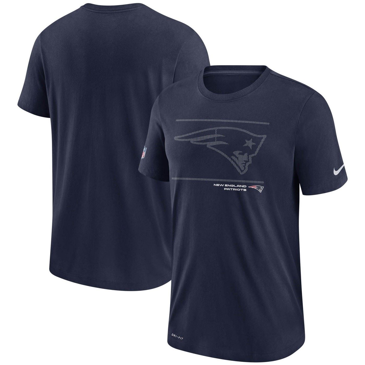 New England Patriots NFL DFCT Team Issue Tee Navy T-Shirt Nike