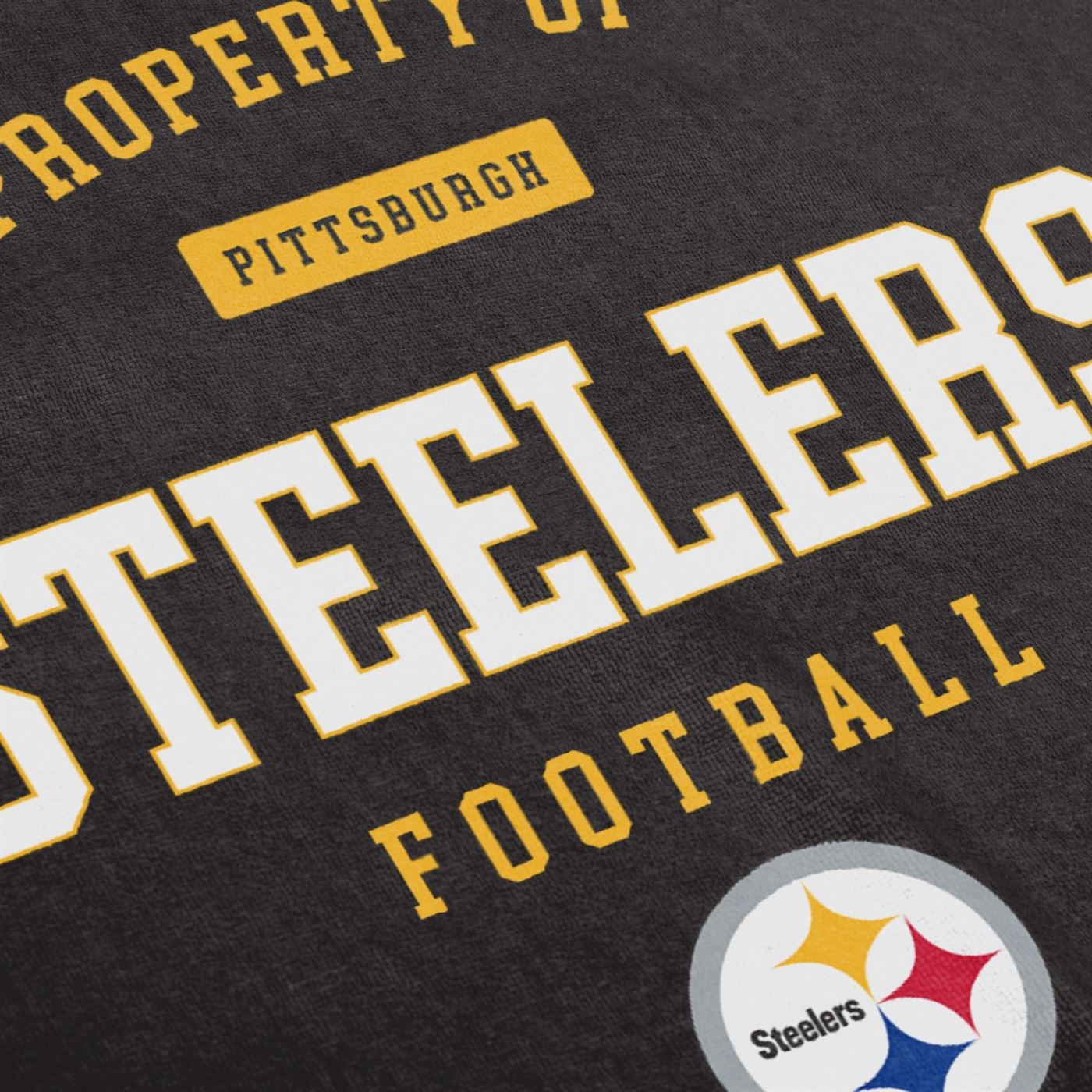 Pittsburgh Steelers NFL 2024 Strandtuch Badetuch Handtuch Schwarz Foco