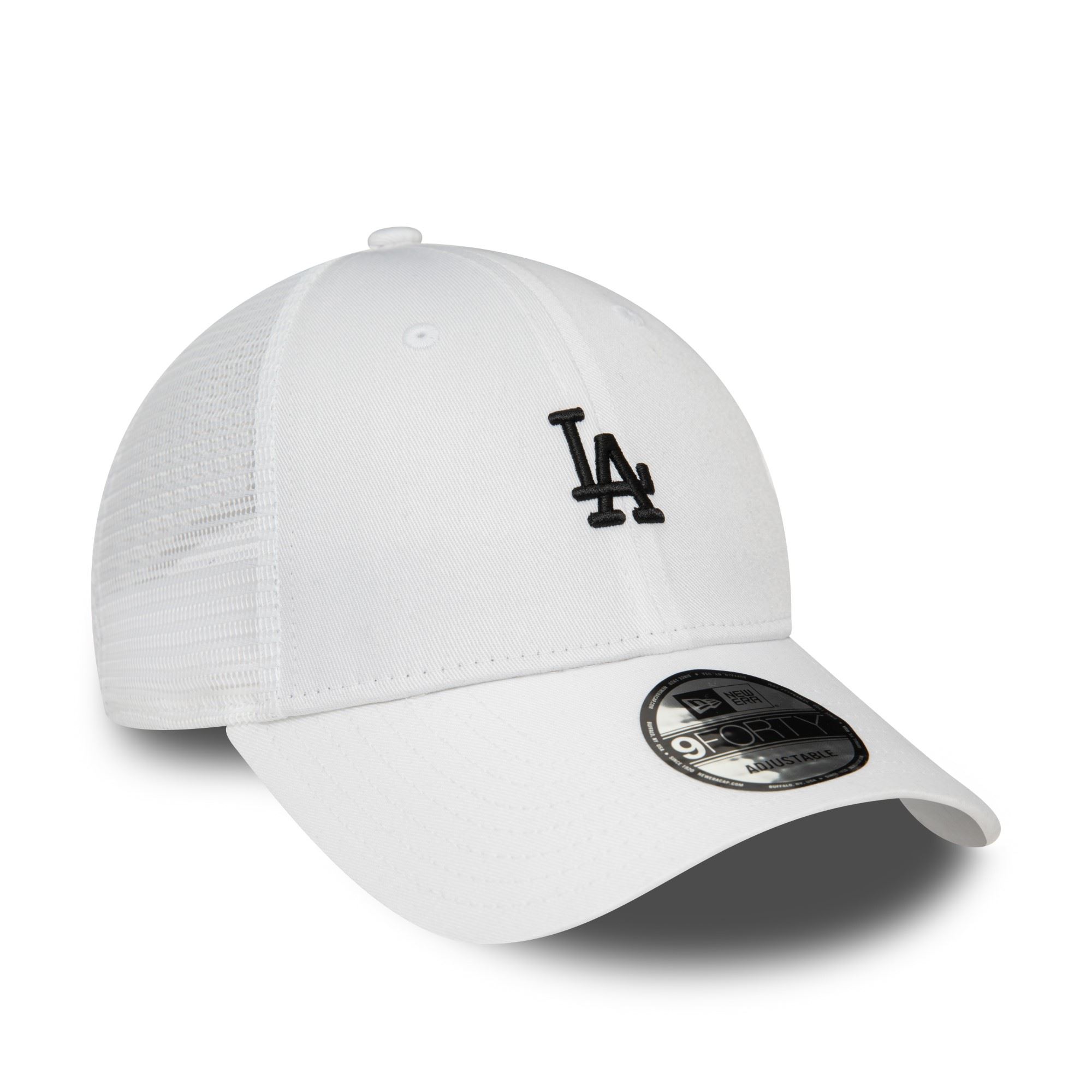Los Angeles Dodgers MLB Home Field White 9Forty A-Frame Adjustable Trucker Cap New Era