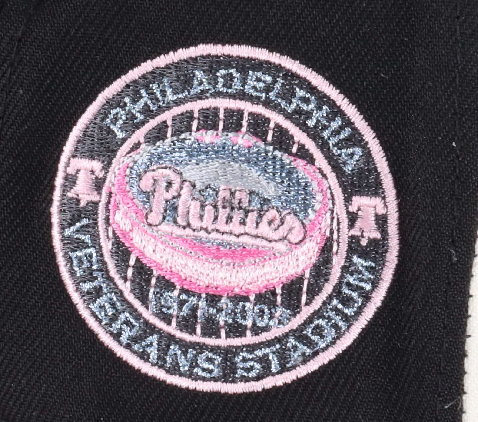 Philadelphia Phillies Sidepatch Veterans Stadium MLB Black White 59Fifty Basecap New Era