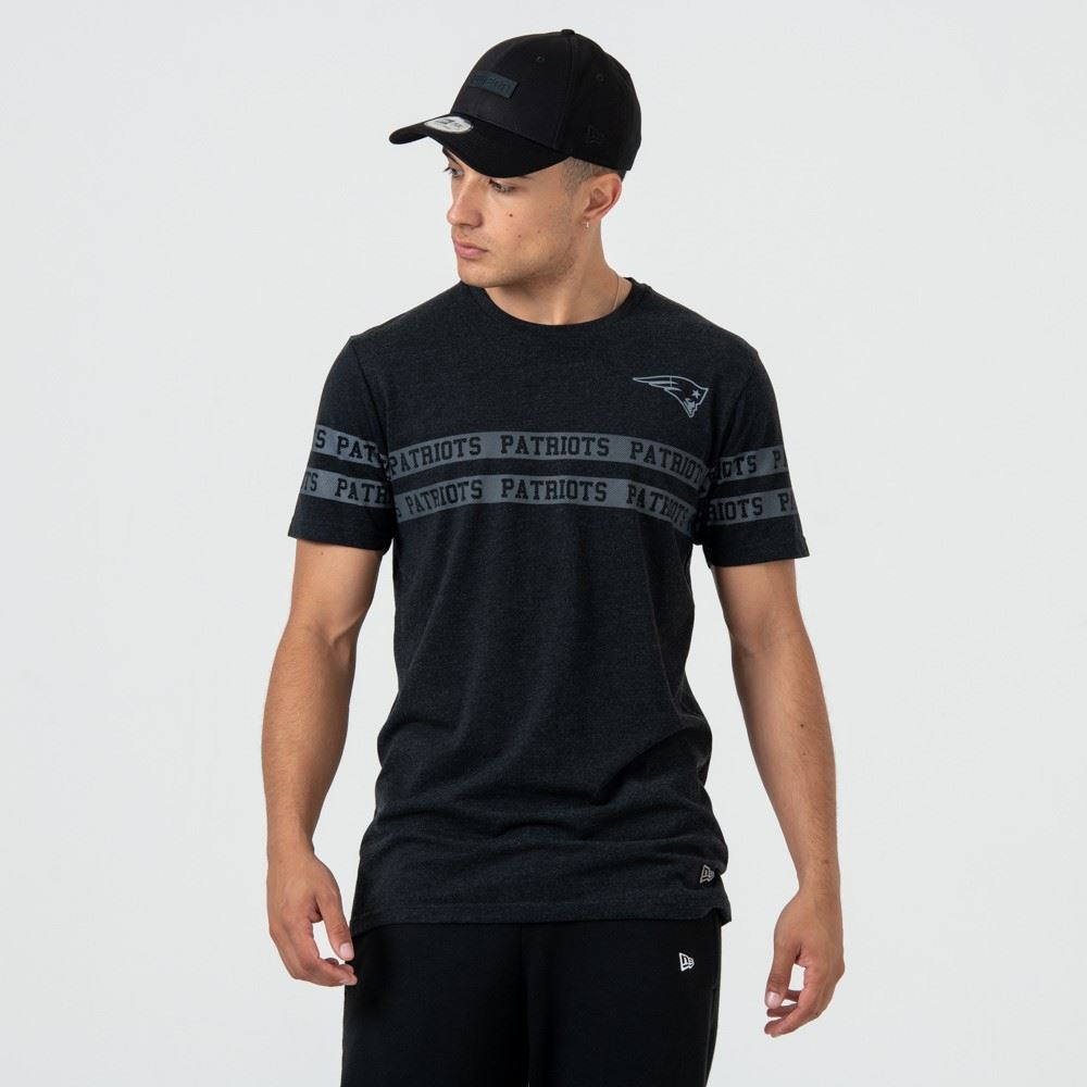 New England Patriots NFL Tonal Black T- Shirt New Era