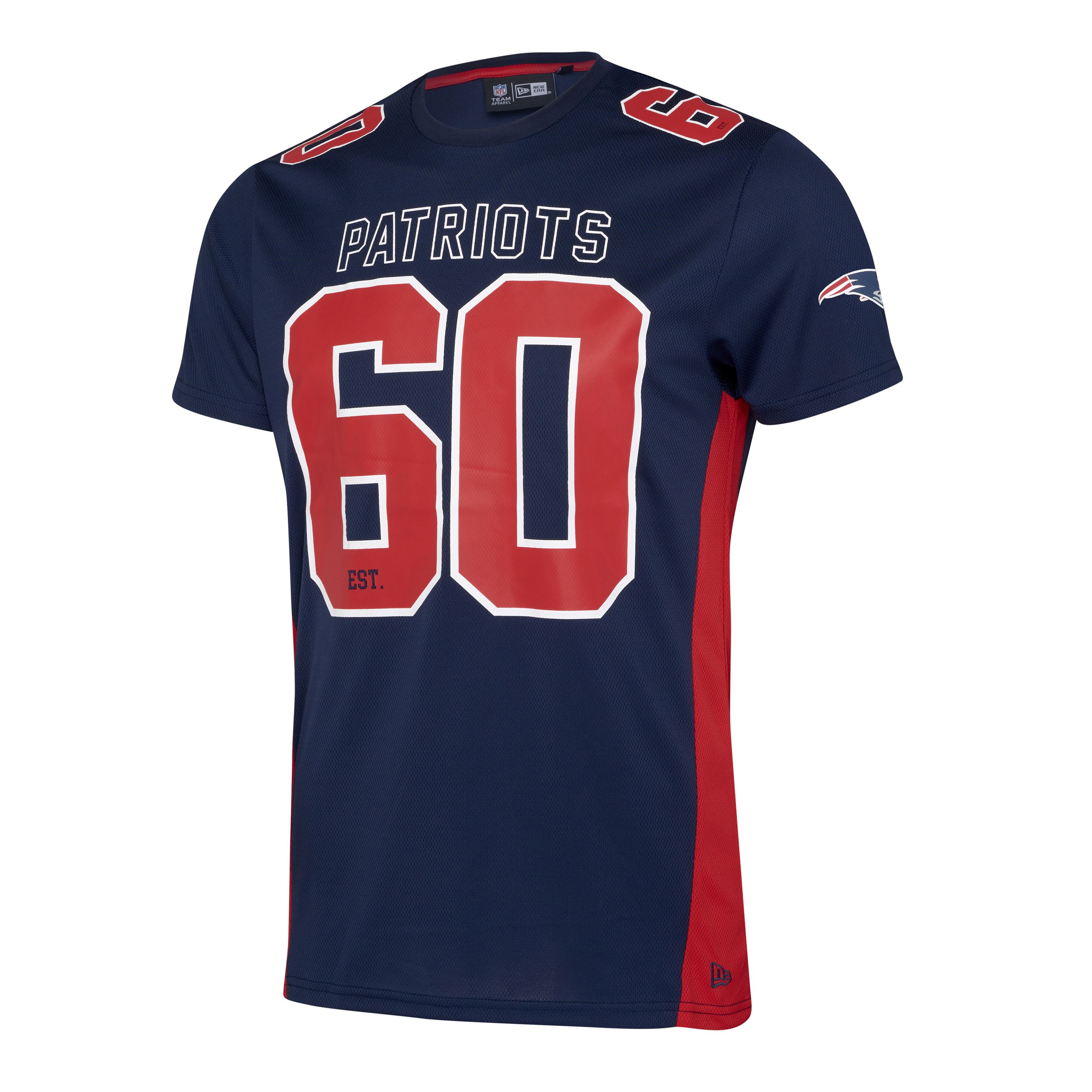 New England Patriots NFL Established Number Mesh Tee Blue T-Shirt New Era