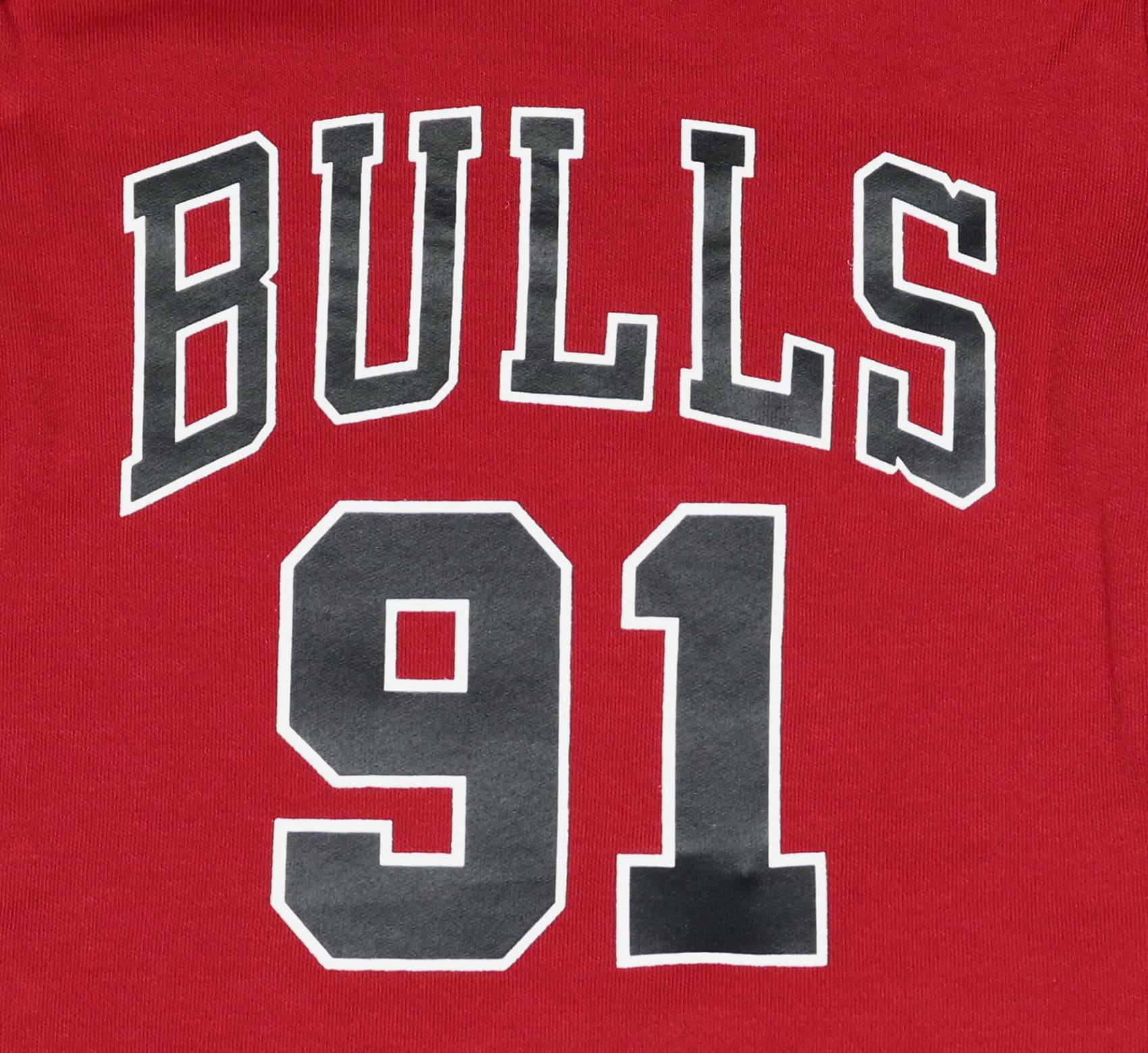 Dennis Rodman #91 Chicago Bulls NBA Retro Name and Number Bodysuit Mitchell & Ness