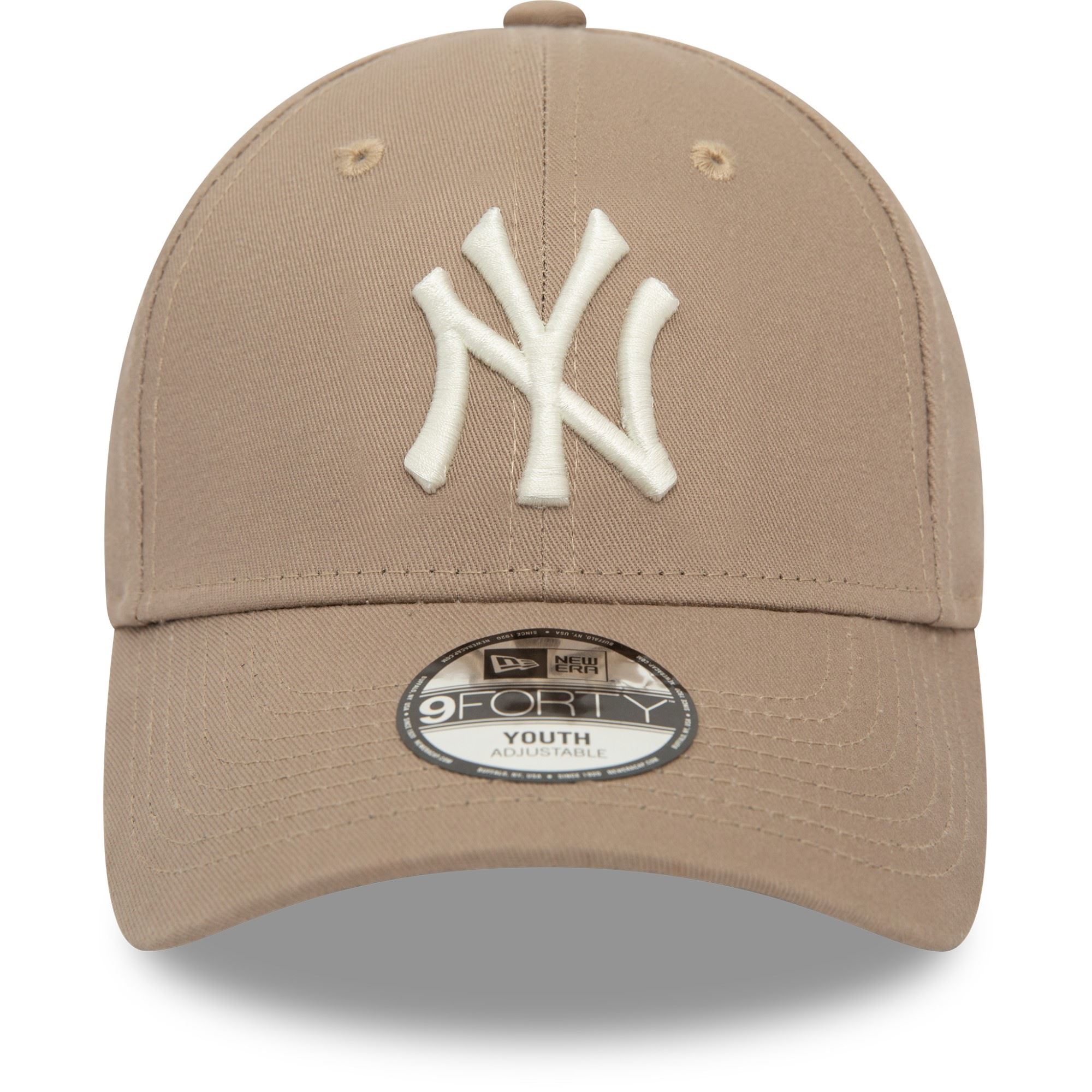 New York Yankees MLB League Essential Light Brown 9Forty Adjustable Cap for Kids New Era