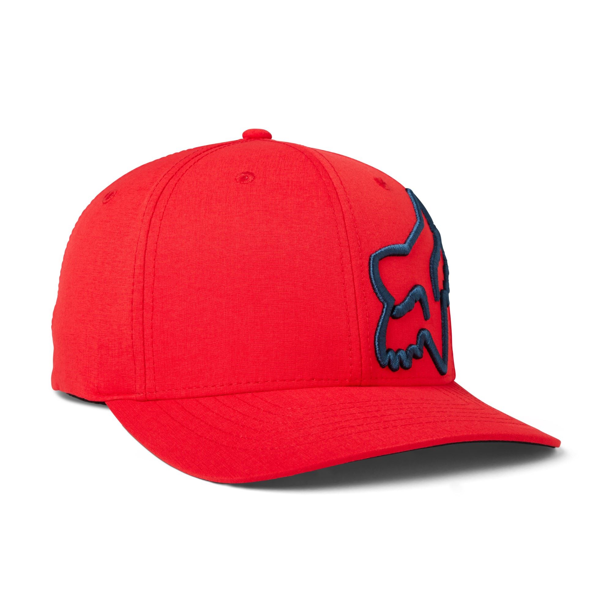 Clouded 2.0 Heather Red Flexfit Hat Fox Racing