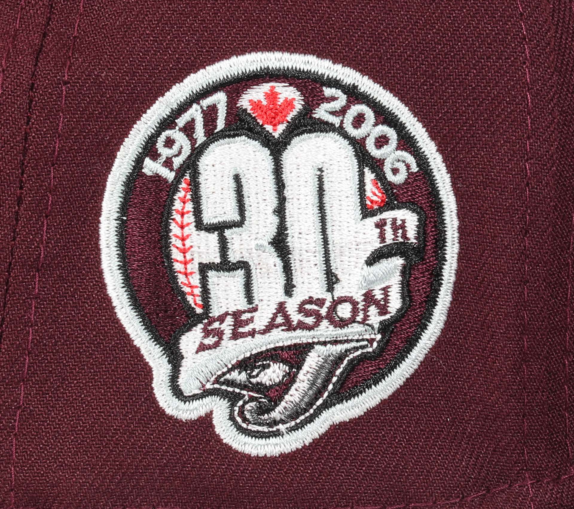 Toronto Blue Jays 30th Season Sidepatch Maroon 59Fifty Basecap New Era