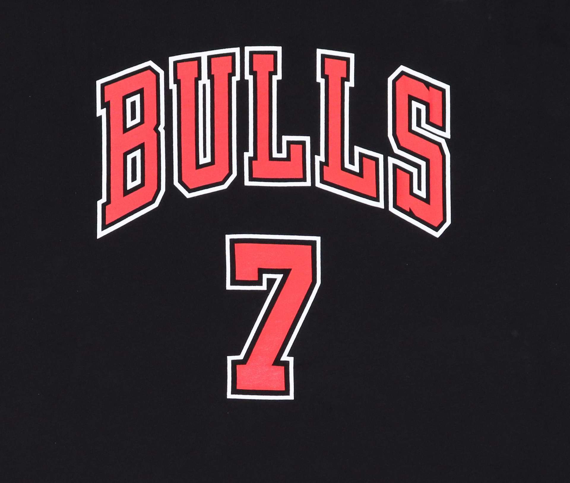 Toni Kukoc #7 Chicago Bulls NBA Name & Number Tee Black T-Shirt Mitchell & Ness