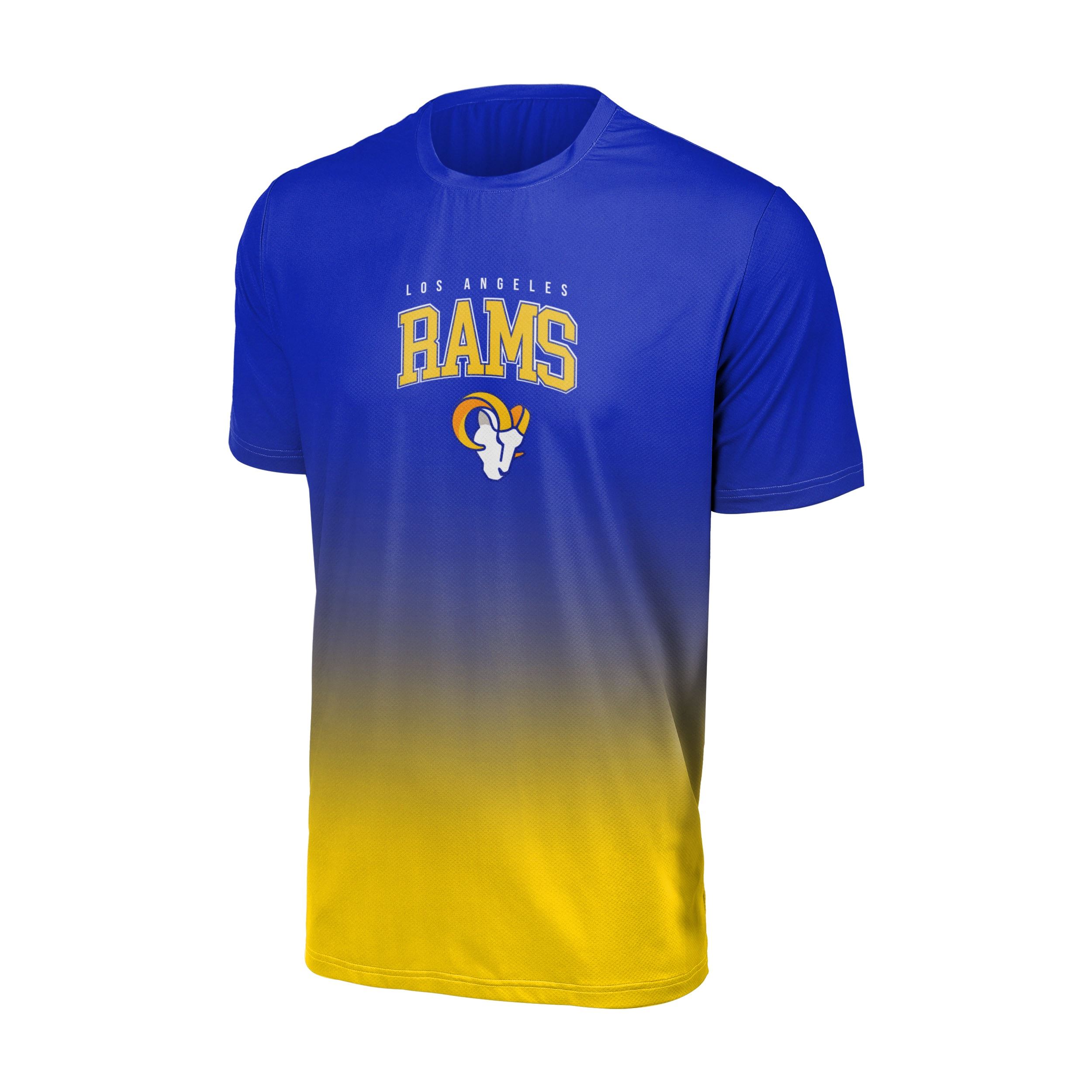 Los Angeles Rams NFL Gradient Mesh Jersey Short Sleeve Herren T-Shirt Foco