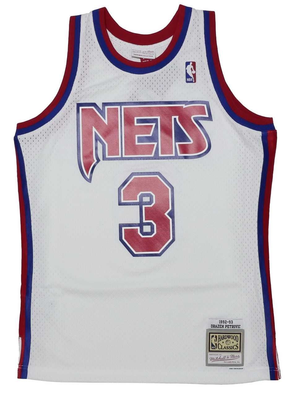 Drazen Petrovic #3 New Jersey Nets NBA Swingman Jersey Mitchell & Ness