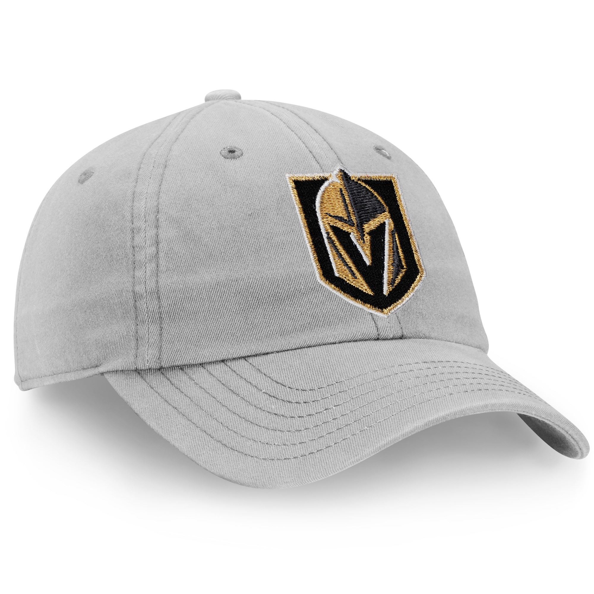 Vegas Golden Knights NHL Core Grey Curved Unstructured Strapback Cap Fanatics