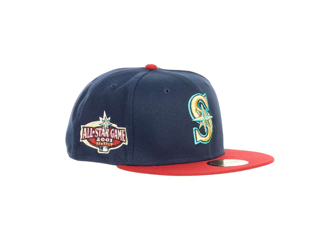 Seattle Mariners MLB All Star Game 2001 Sidepatch Navy Red 59Fifty Basecap New Era