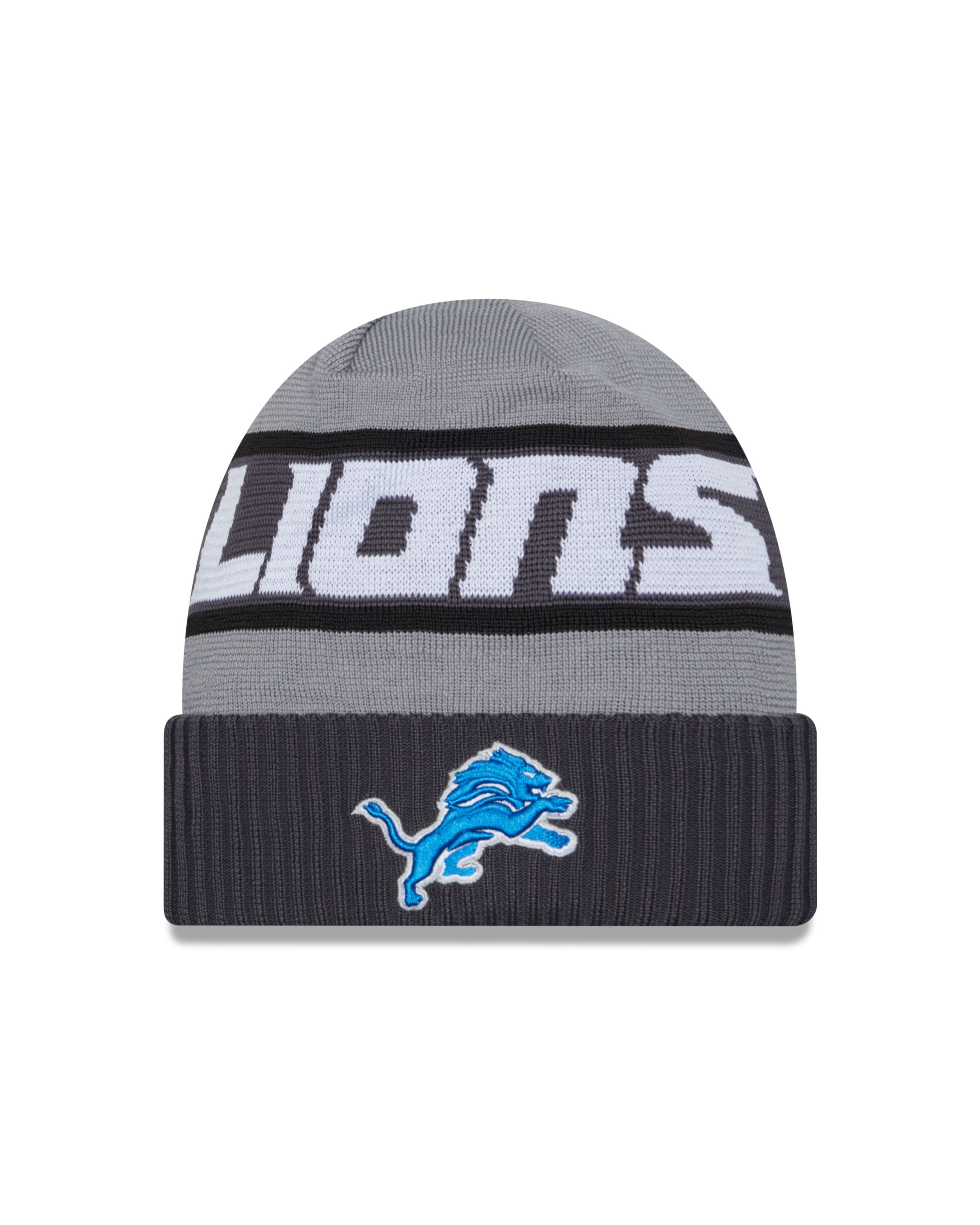 Detroit Lions NFL 2023  Sideline Tech Knit CW Gray Beanie New Era
