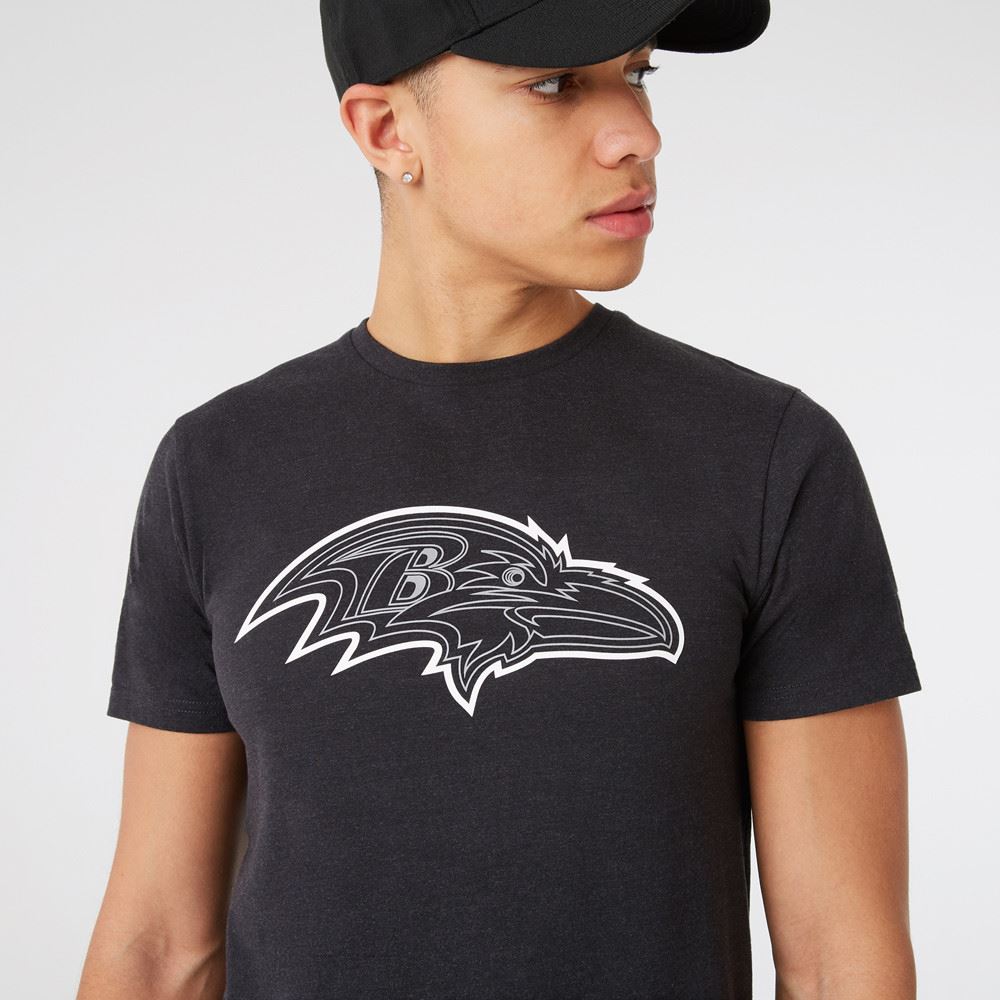 Baltimore Ravens NFL Jersey Outline Logo Tee T-Shirt New Era