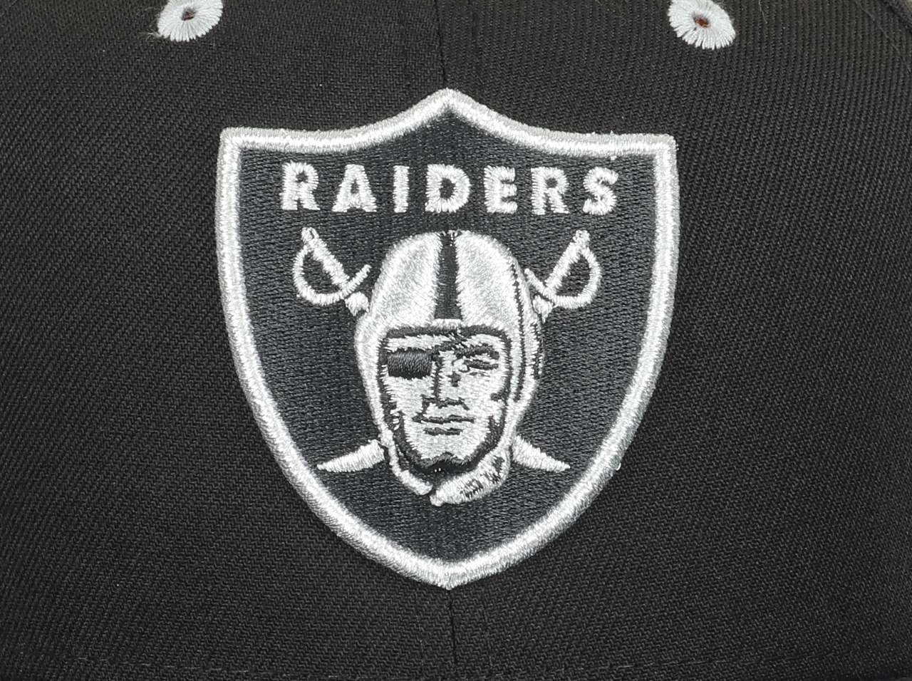 Las Vegas Raiders NFL Team Colour 50th Anniversary Sidepatch Black 9Fifty Snapback Cap New Era