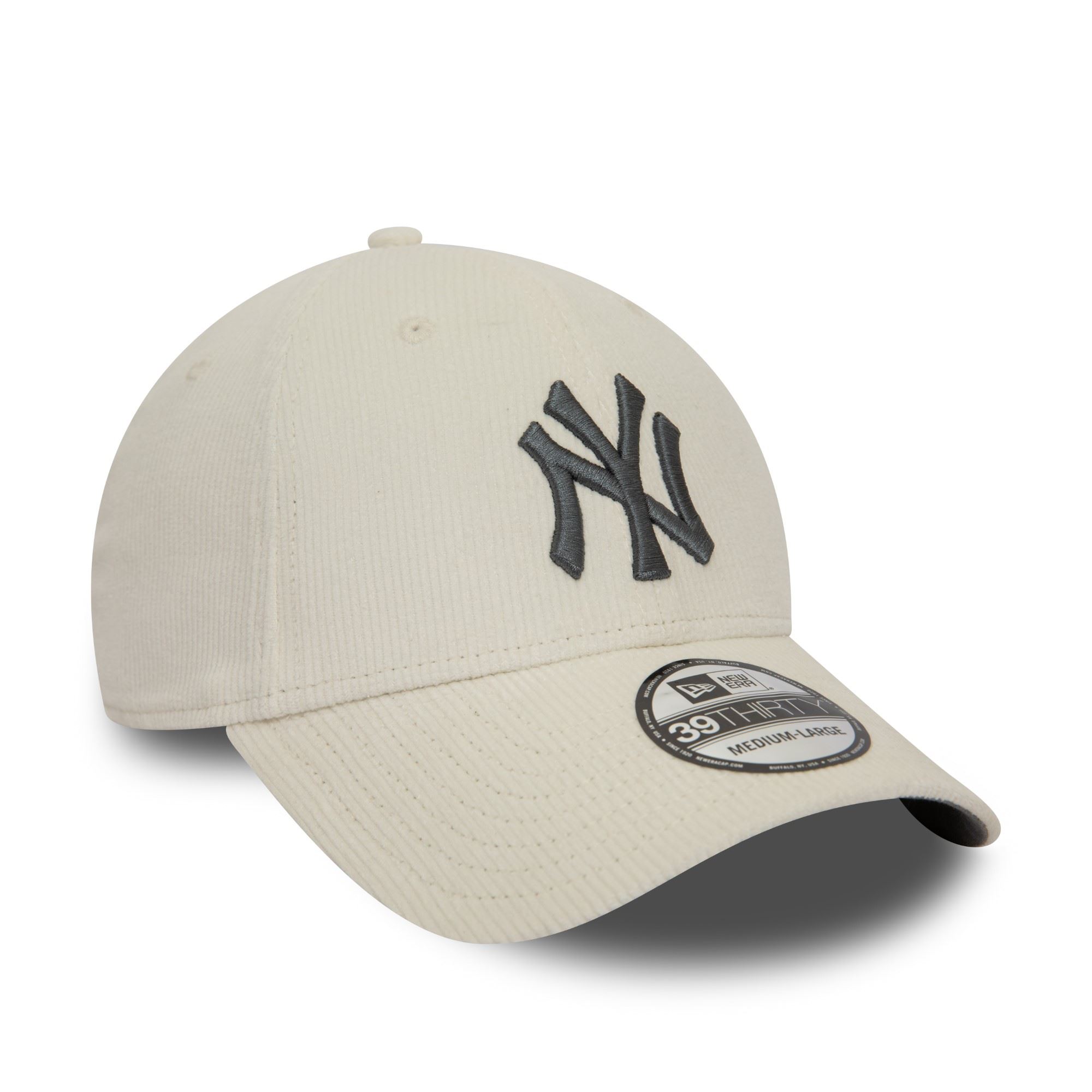 New York Yankees MLB Cord Weiß 39Thirty Stretch Cap New Era