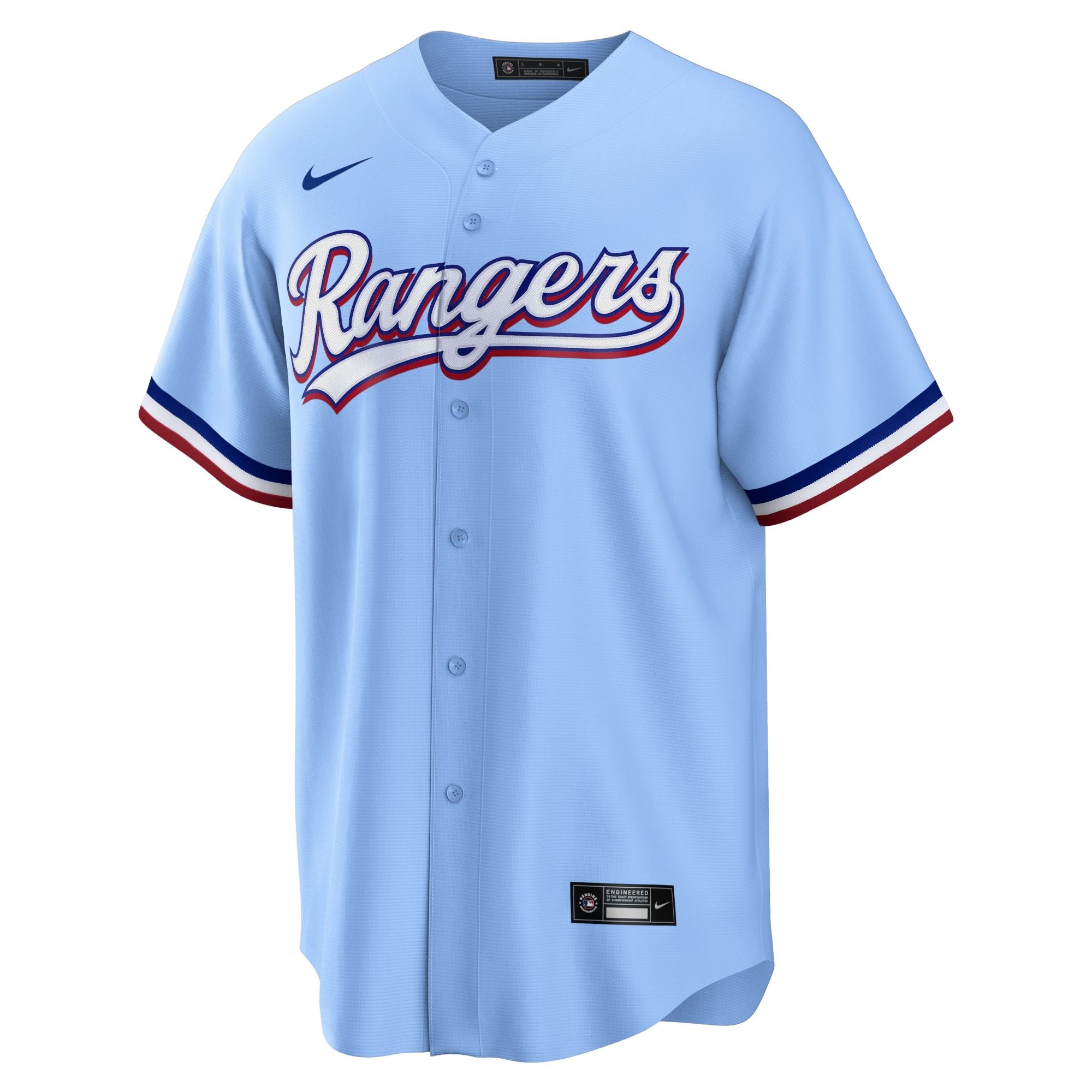 Texas Rangers Blue Official MLB Replica Alternate Road Jersey Nike