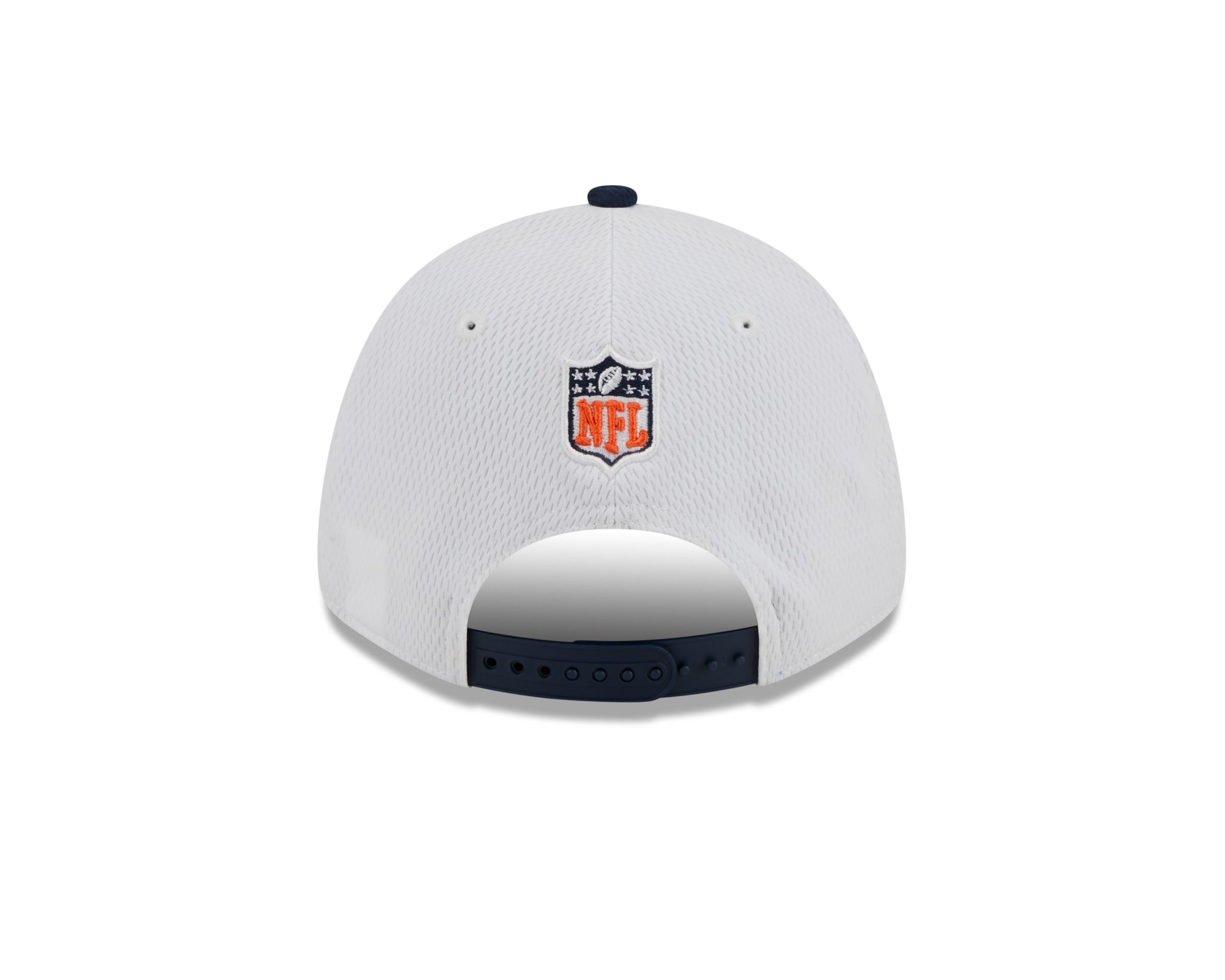 Denver Broncos NFL 2023 Sideline White Blue 9Forty Stretch Snapback Cap New Era