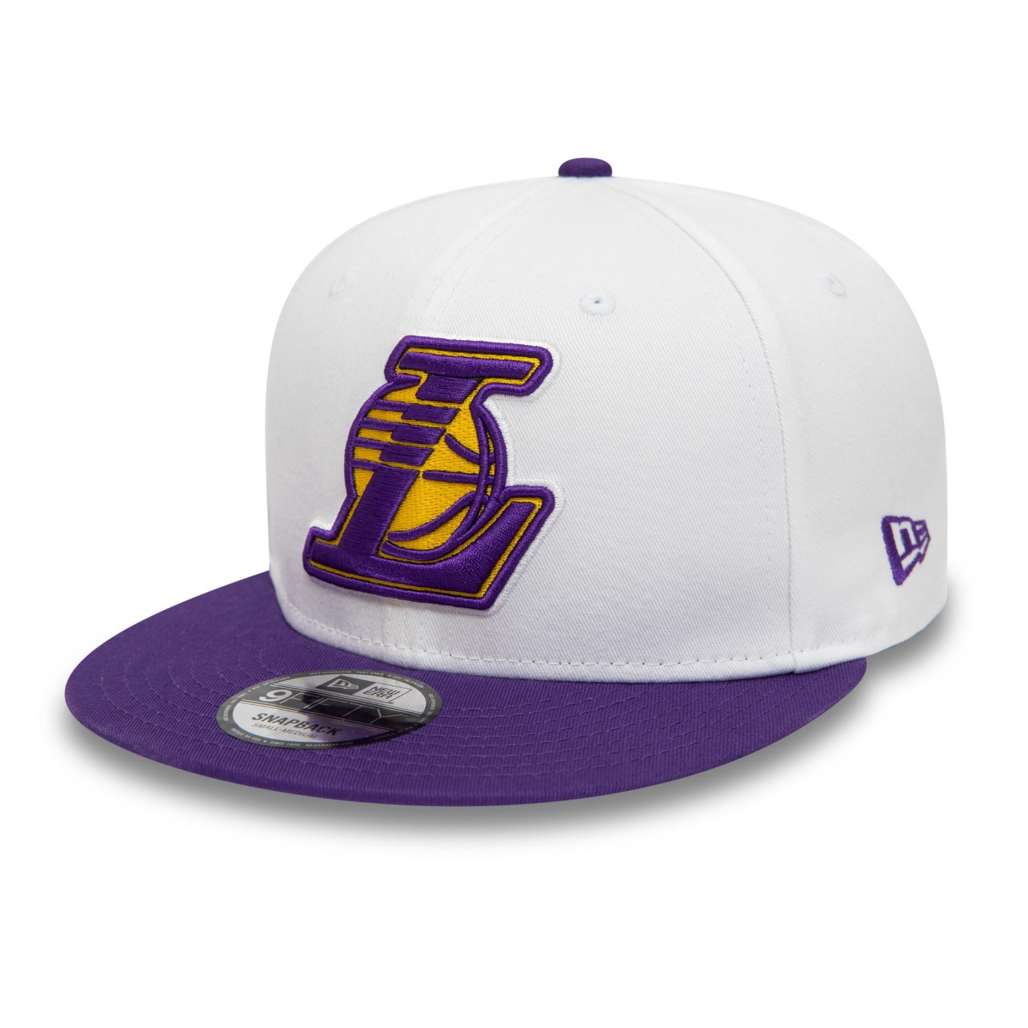 Los Angeles Lakers NBA White Crown Patches White 9Fifty Snapback Cap New Era