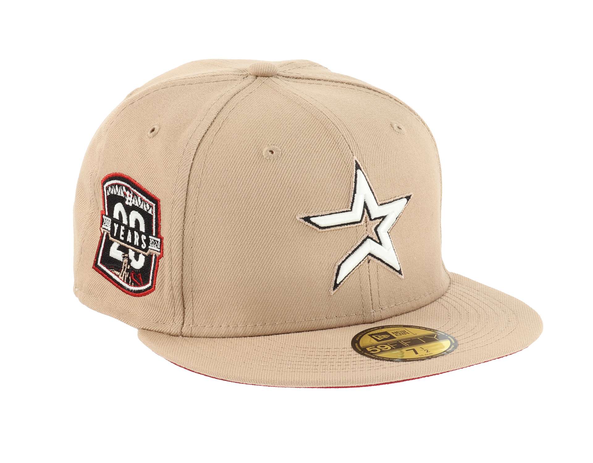 Houston Astros MLB Sidepatch 20th Anniversary Camel Cooperstown 59Fifty Basecap New Era