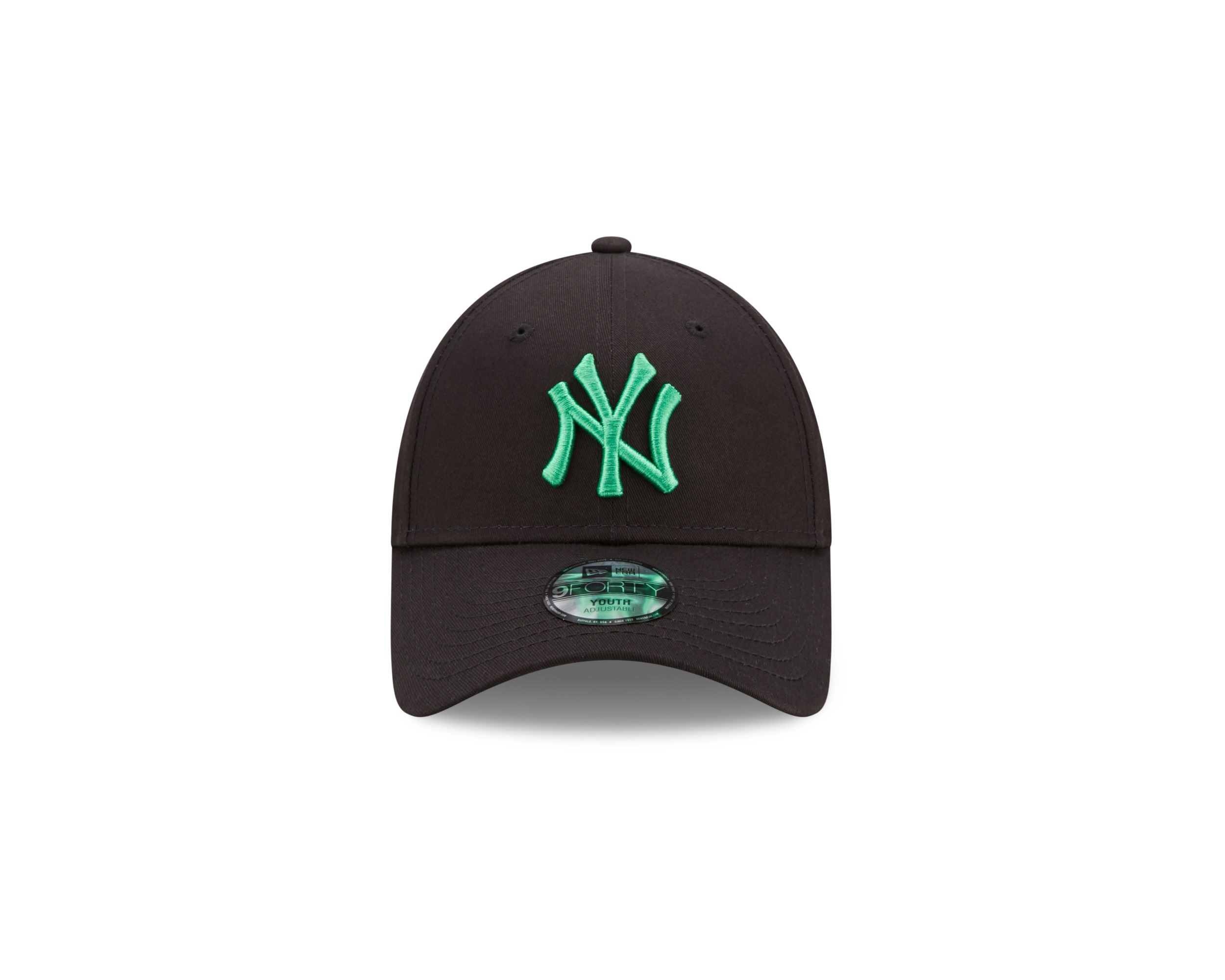 New York Yankees MLB League Essential Black Green 9Forty Adjustable Kids Cap New Era
