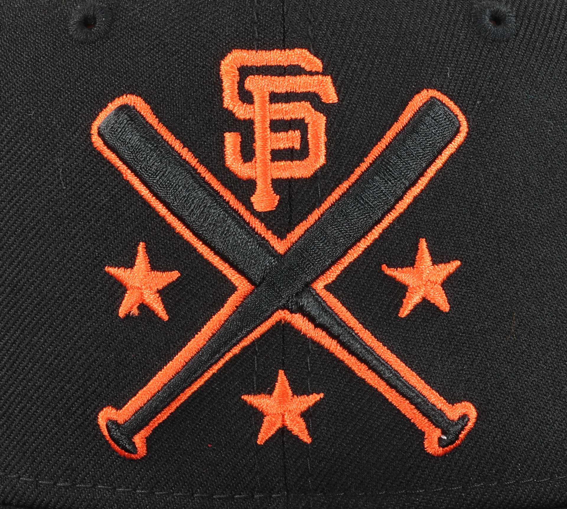 San Francisco Giants Black on Black MLB Black Orange 59Fifty Basecap New Era