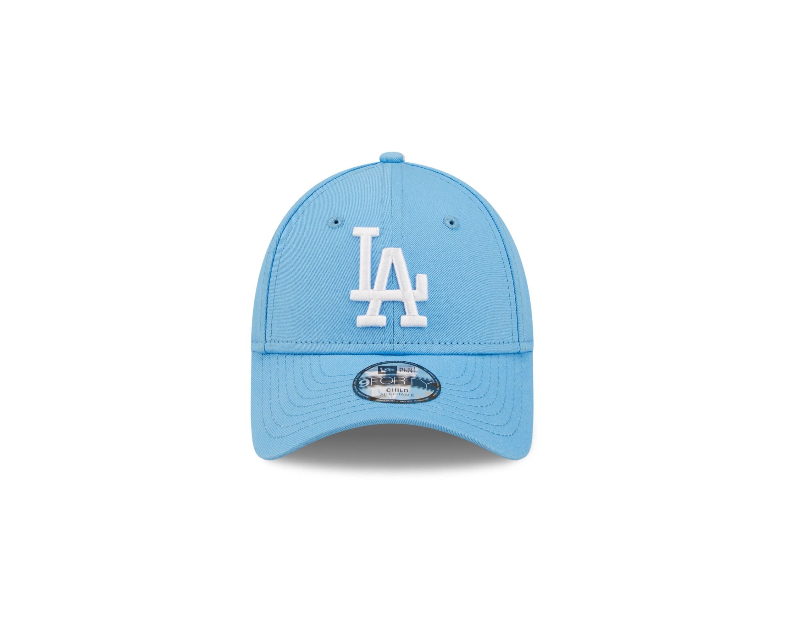Los Angeles Dodgers MLB League Essential Light Blue White 9Forty Adjustable Kids Cap New Era