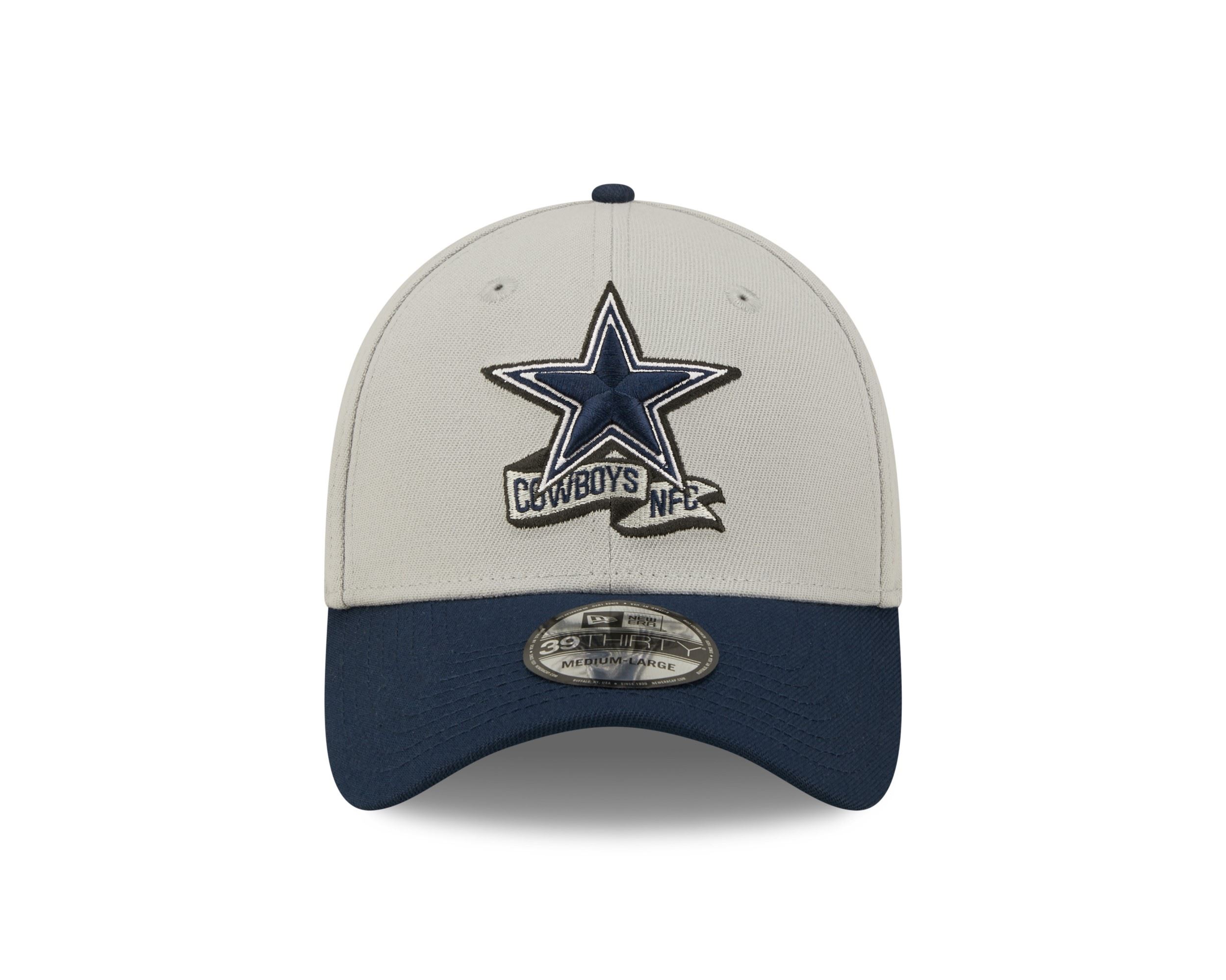 Dallas Cowboys NFL 2022 Sideline Grey Blue 39Thirty Stretch Cap New Era