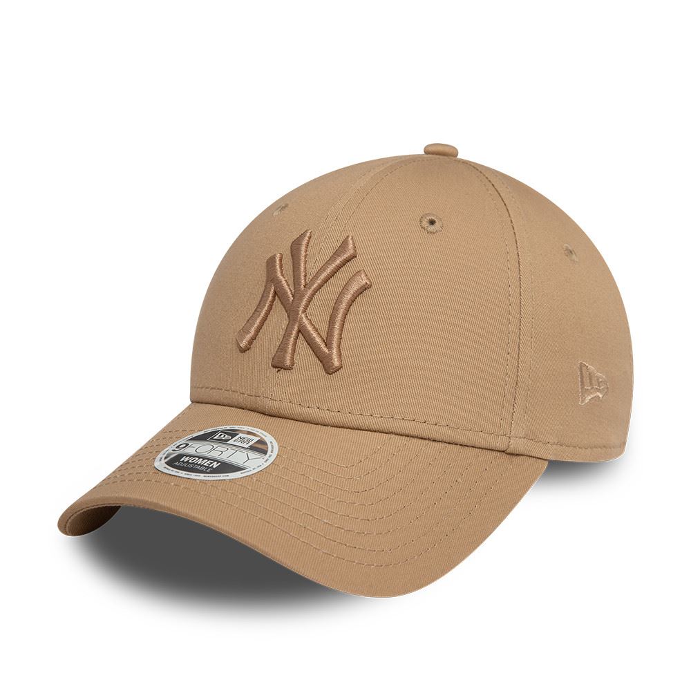 New York Yankees MLB League Essential Tonal Beige 9Forty Verstellbare Damen Cap New Era