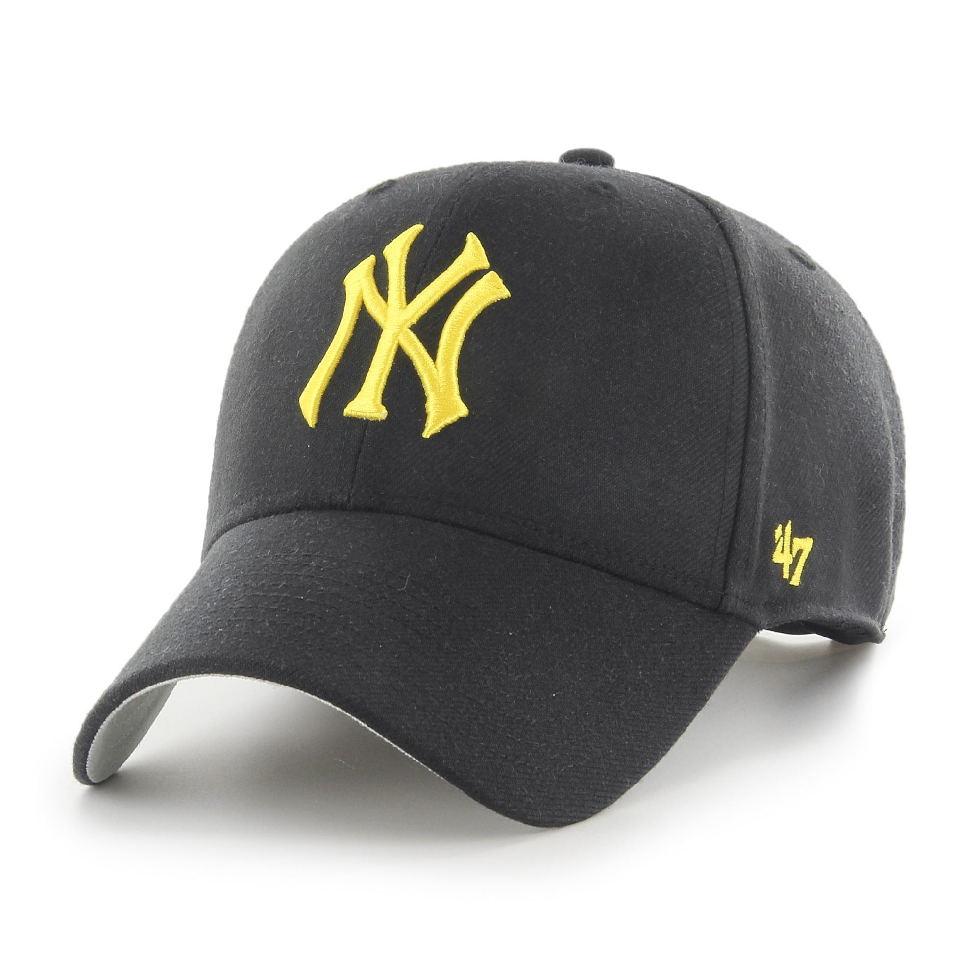 New York Yankees Black Yellow MLB Most Value P. Snapback Cap '47