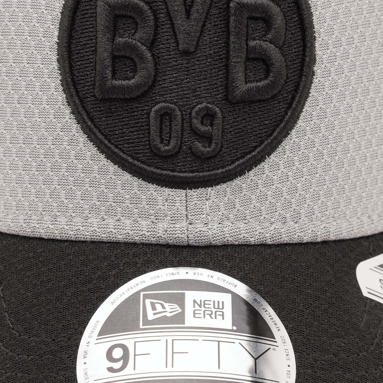 BVB 09 Borussia Dortmund Grau Schwarz Verstellbare 9Fifty Stretch Snapback Cap New Era