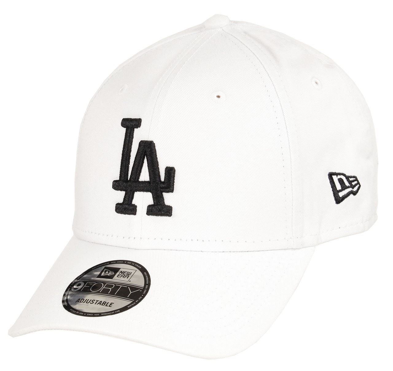 Los Angeles Dodgers MLB Rear Logo White / Black 9Forty Adjustable Cap New Era