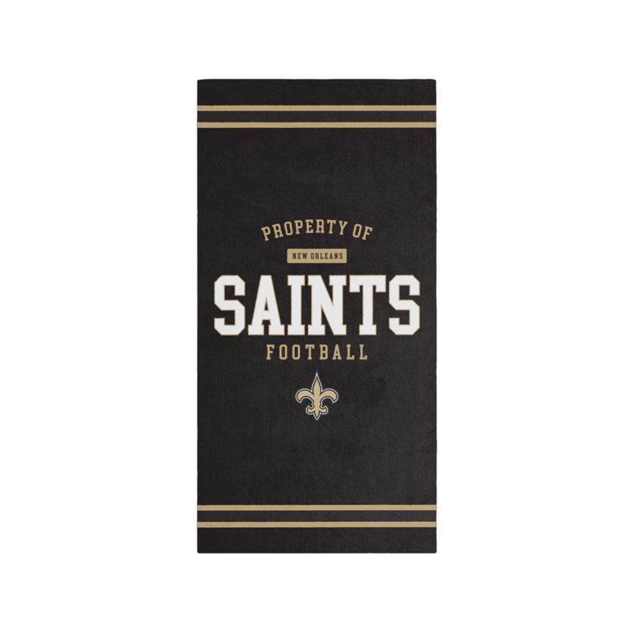 New Orleans Saints NFL 2024 Strandtuch Badetuch Handtuch Schwarz Foco