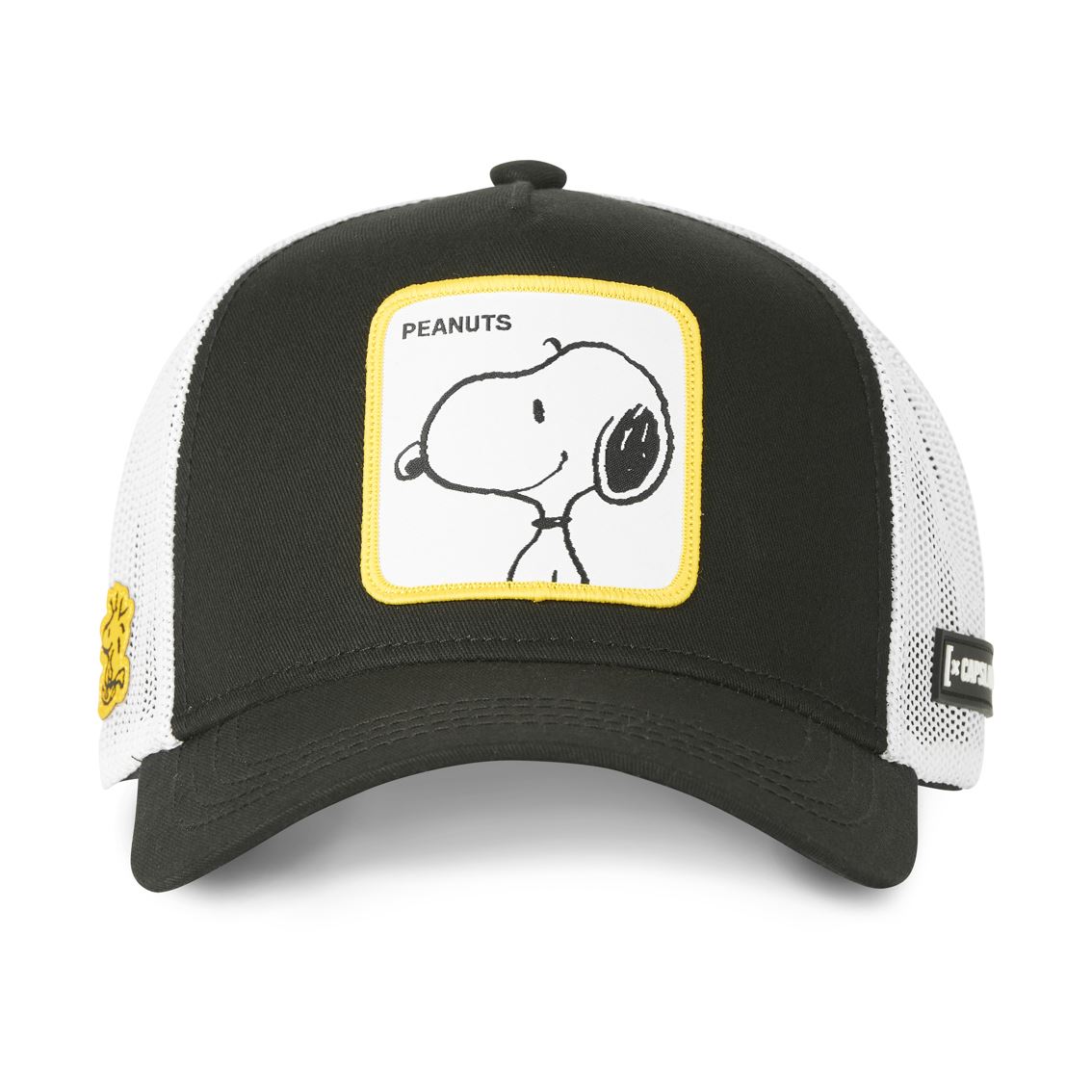 Snoopy The Peanuts Black White Trucker Cap Capslab