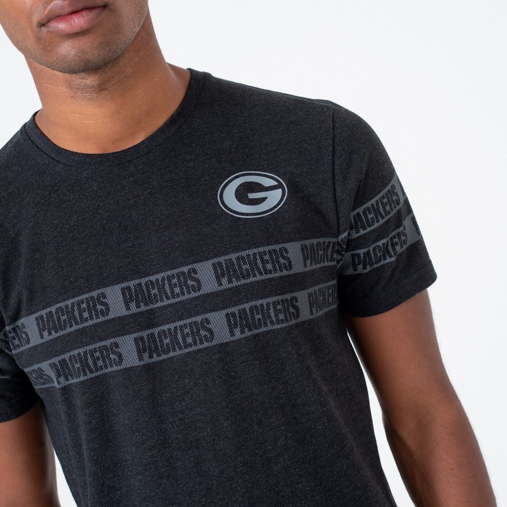 Green Bay Packers NFL Tonal Black T- Shirt New Era
