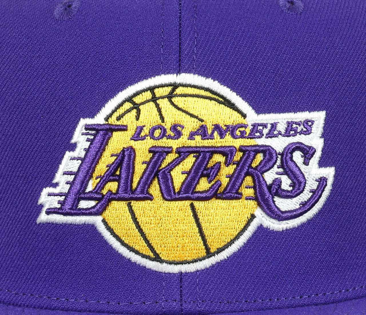 Los Angeles Lakers NBA Conference Patch Purple Original Fit Snapback Cap Mitchell & Ness