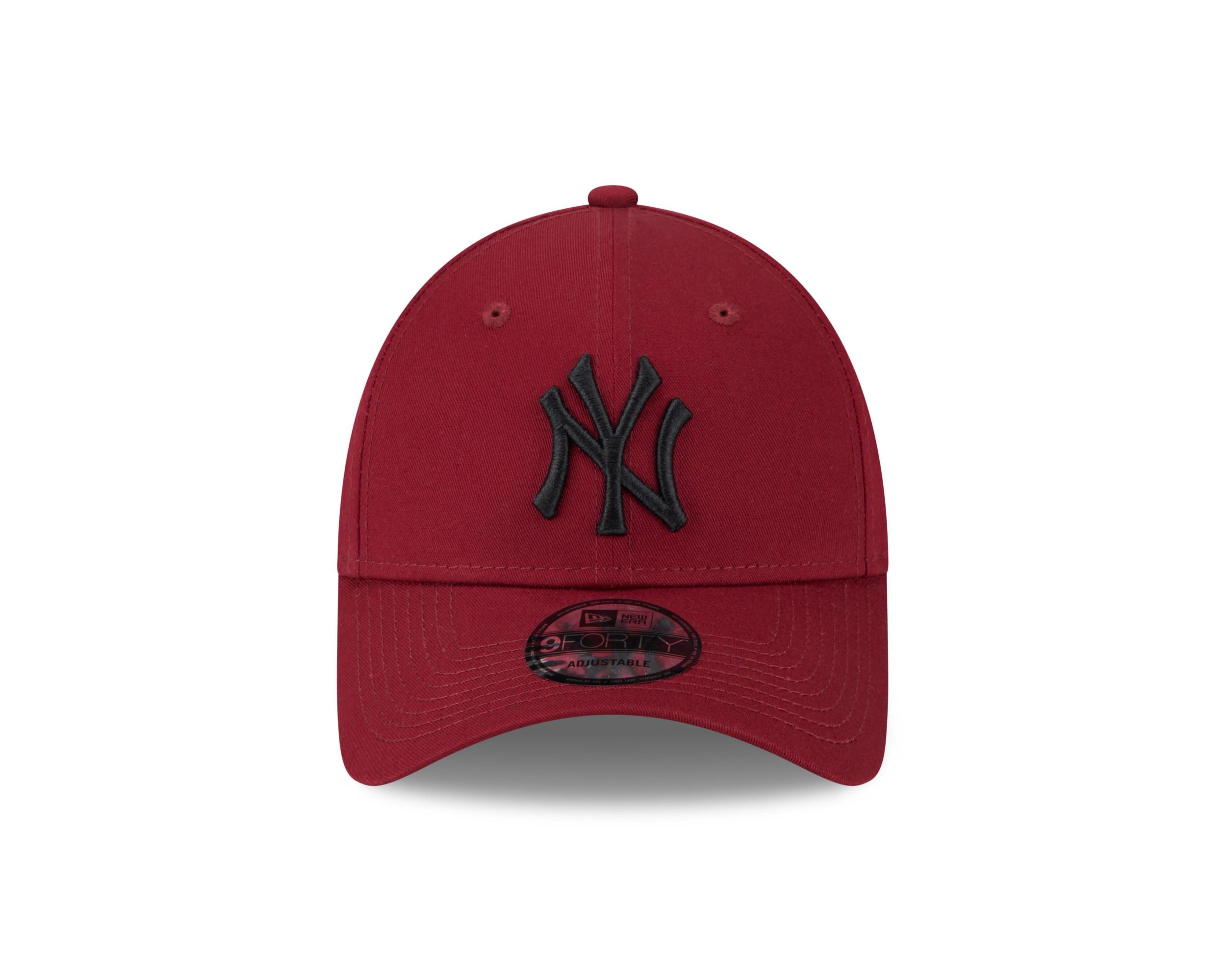 New York Yankees MLB League Essential Cardinal Black 9Forty Adjustable Cap New Era