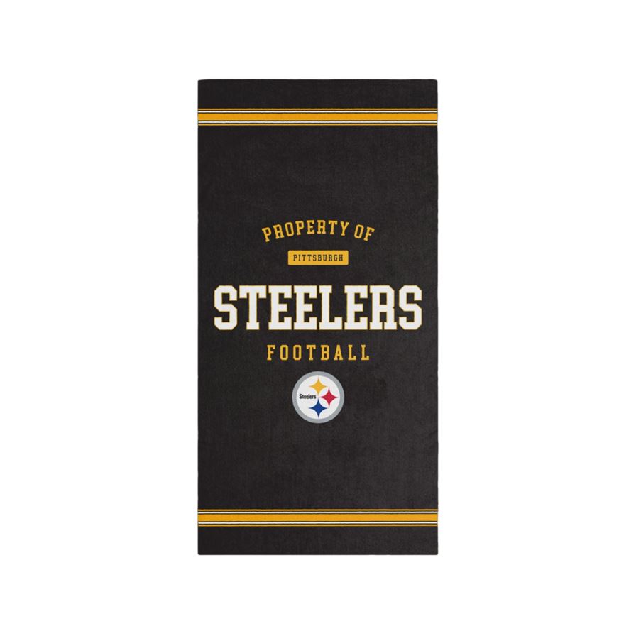 Pittsburgh Steelers NFL 2024 Strandtuch Badetuch Handtuch Schwarz Foco
