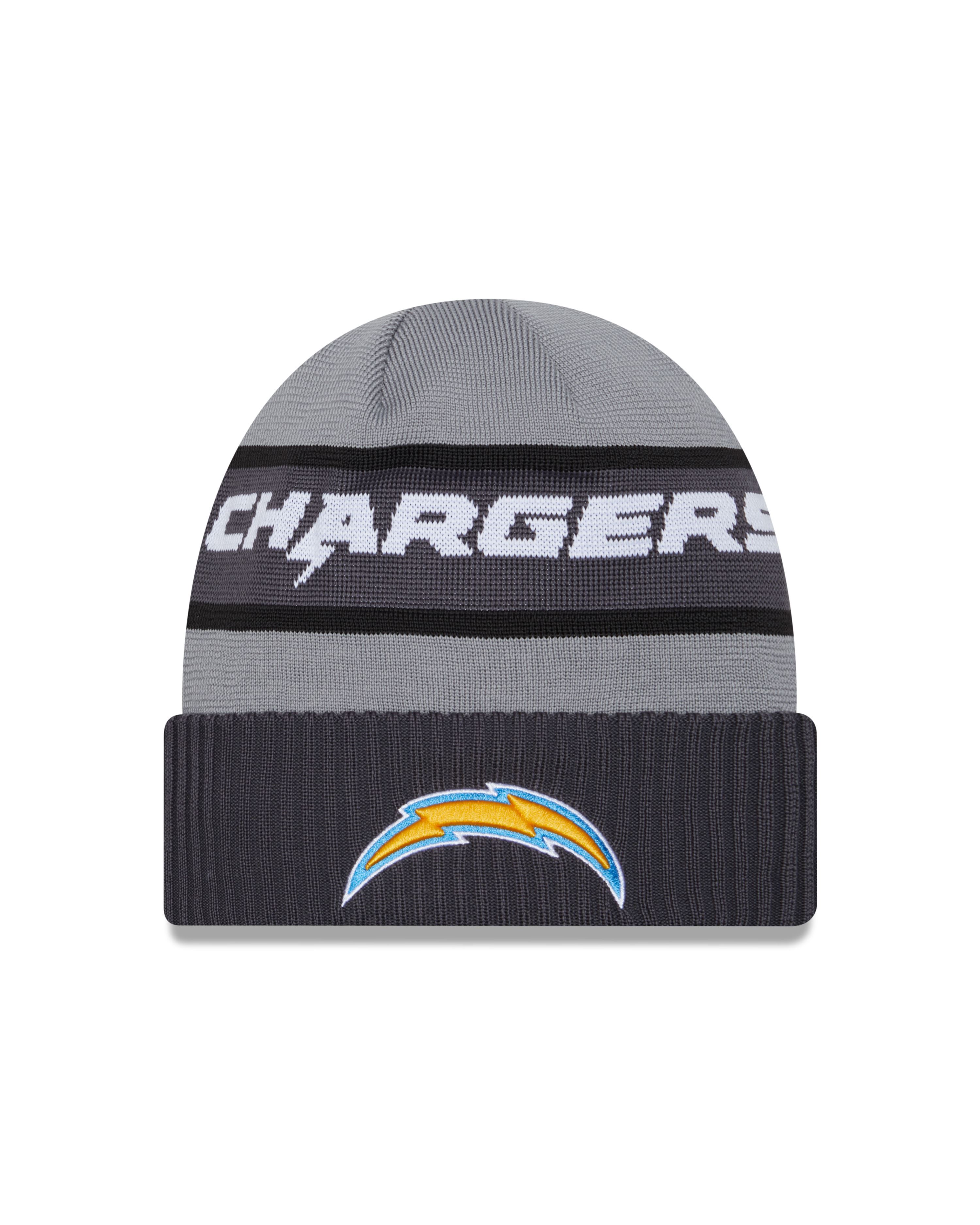 Los Angeles Chargers NFL 2023  Sideline Tech Knit CW Gray Beanie New Era