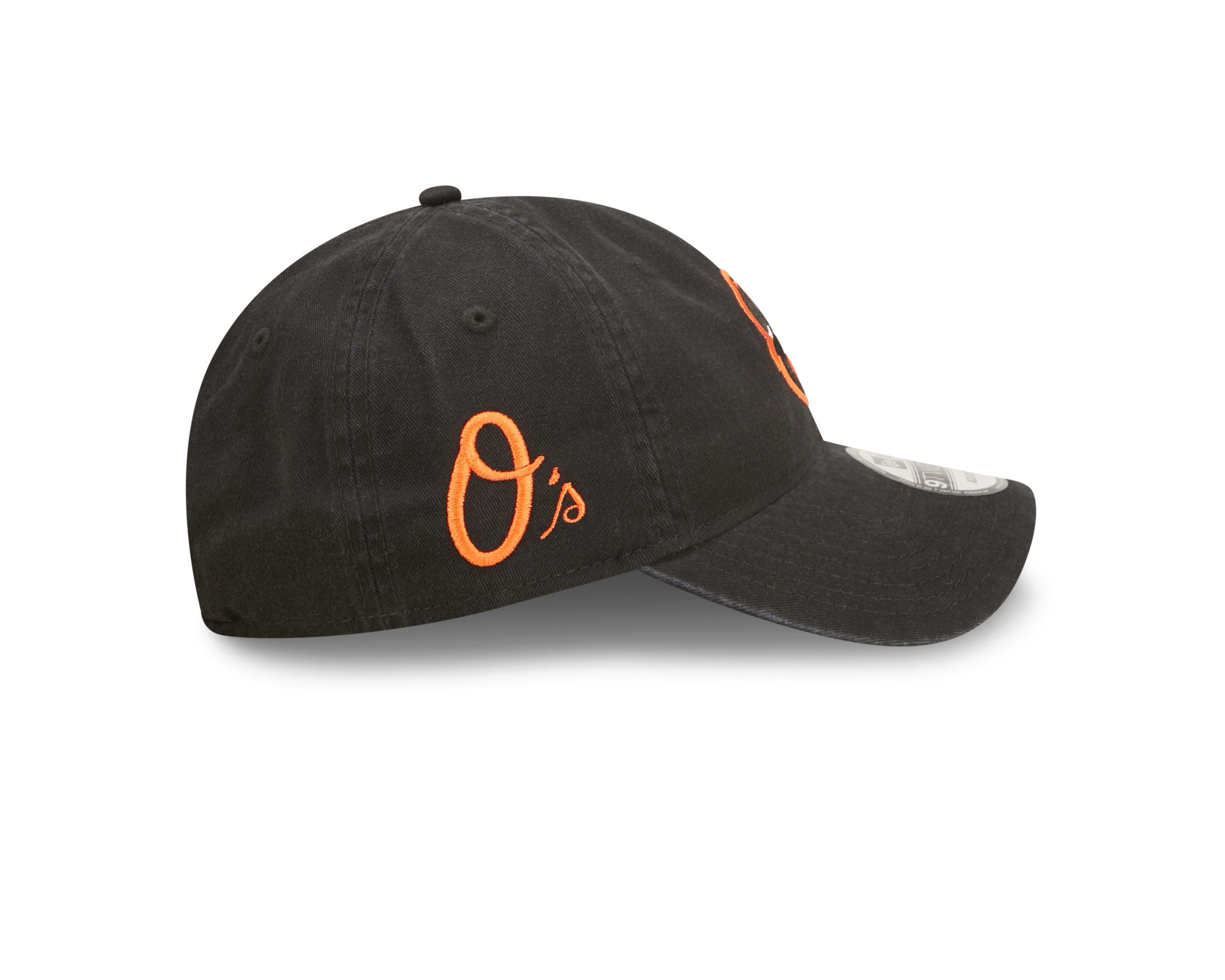 Baltimore Orioles MLB Team Patch Black 9Twenty Unstructured Strapback Cap New Era