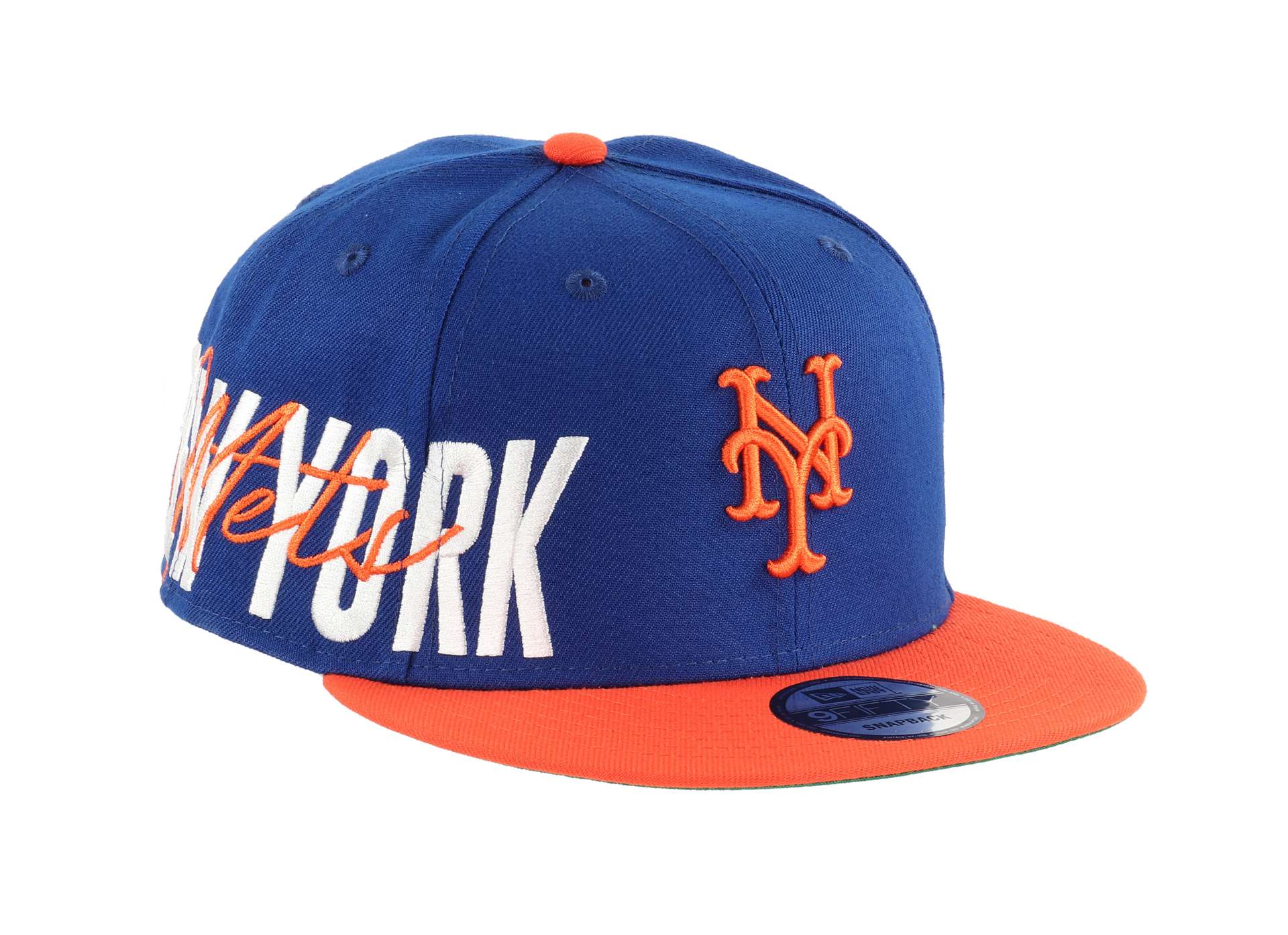 New York Mets Sidefont Blue / Orange 9Fifty Snapback Cap New Era
