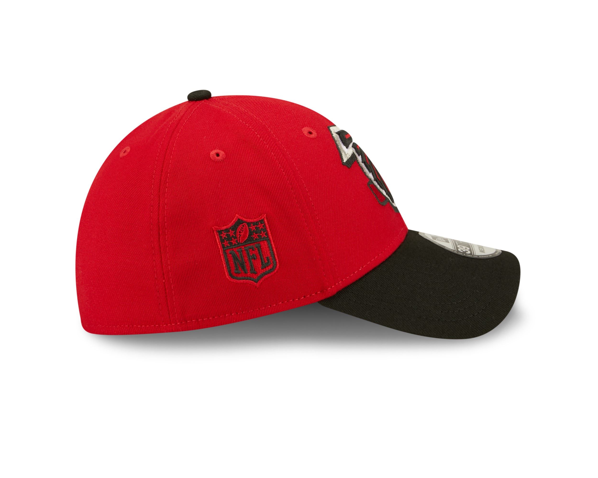 Atlanta Falcons NFL 2022 Sideline Red Black 39Thirty Stretch Cap New Era