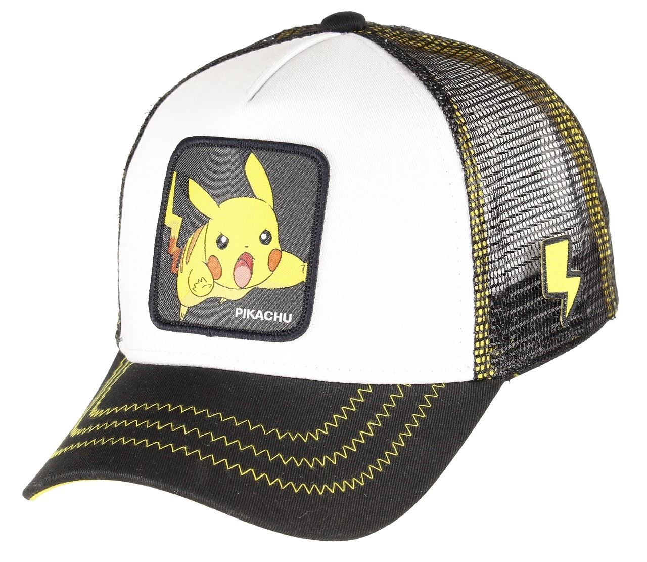 Pikachu Pokemon White / Black Trucker Cap Capslab