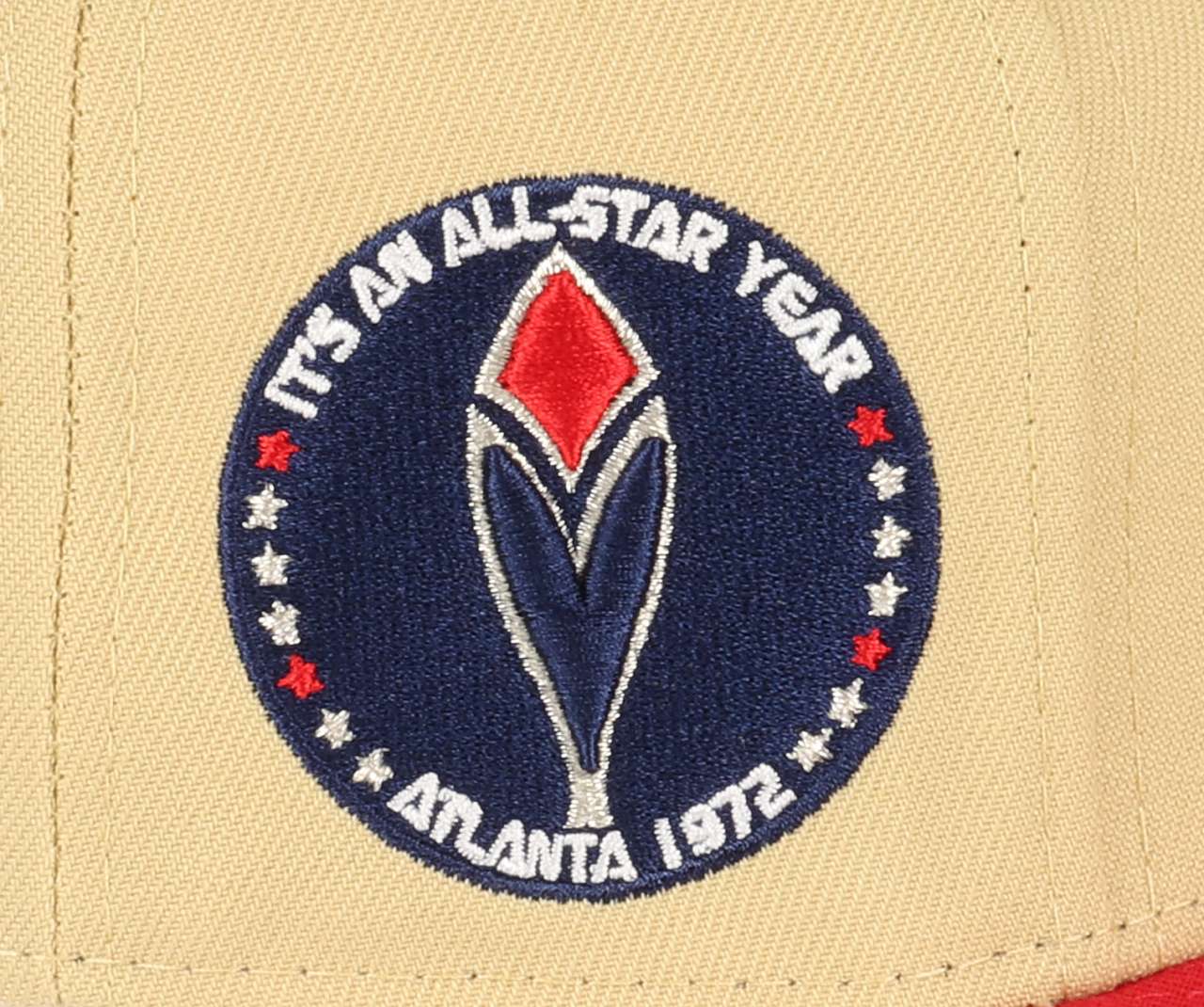 Atlanta Braves MLB All Star Year 1972 Vegas Gold Red 59Fifty Basecap New Era