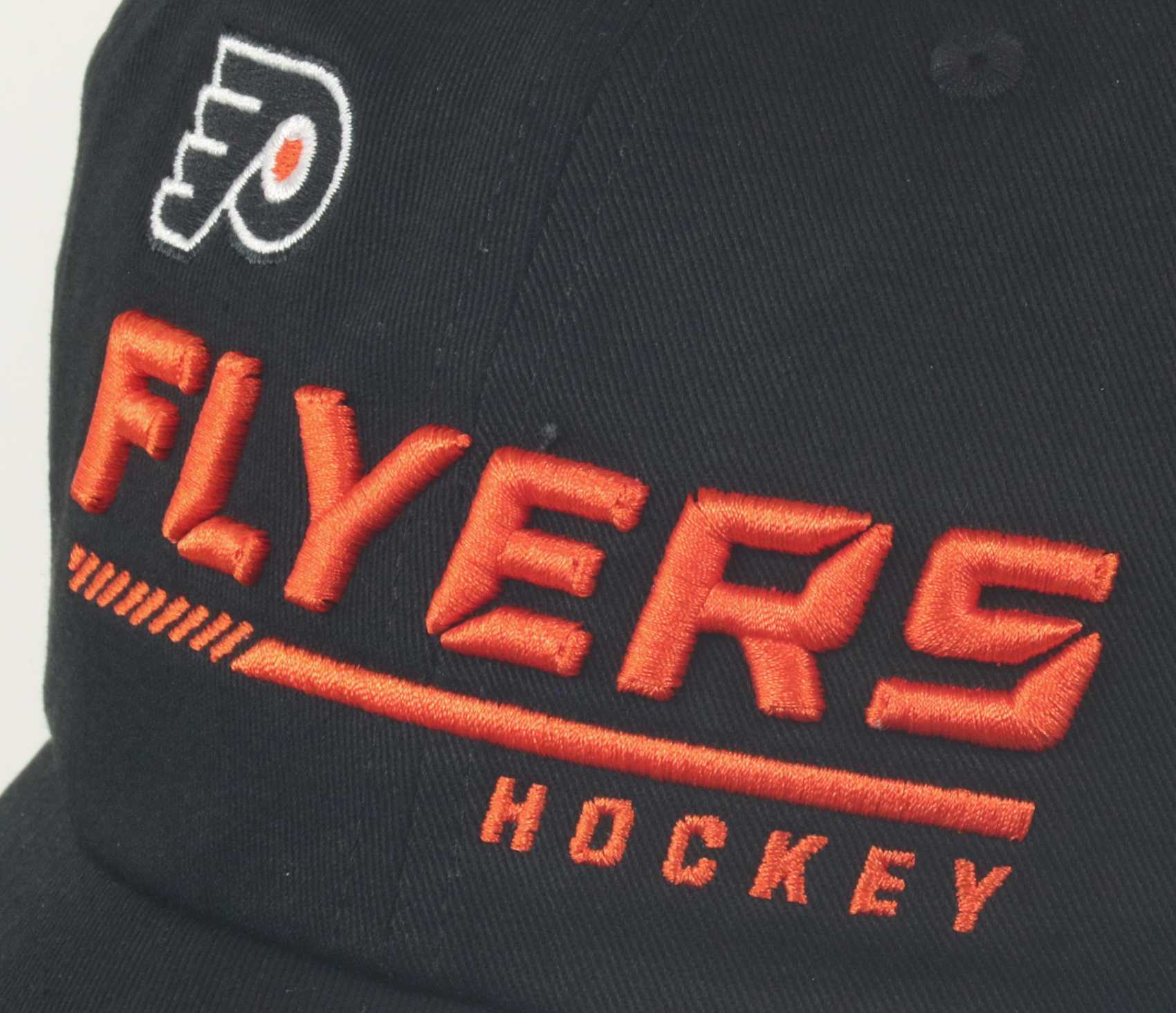 Philadelphia Flyers NHL Authentic Pro Locker Room Curved Unstructured Strapback Cap Black  Fanatics