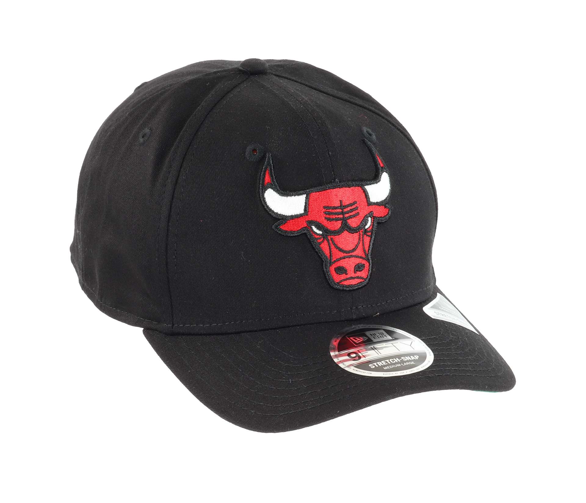 Chicago Bulls NBA Team Colour Black 9Fifty Stretch Snapback Cap New Era