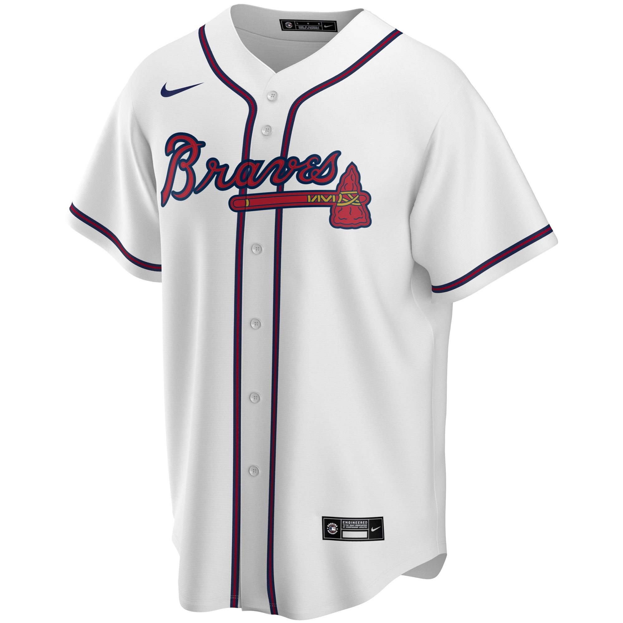 Atlanta Braves Official MLB Replica Home Jersey White Nike