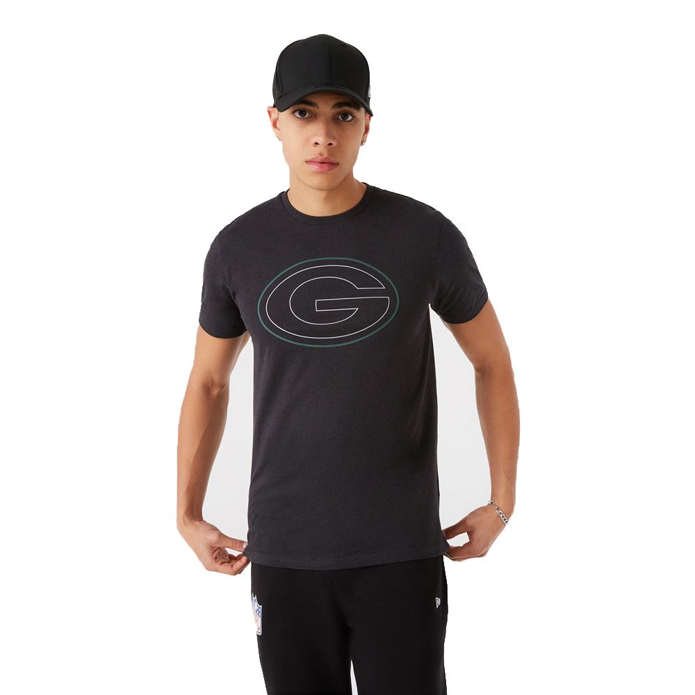 Green Bay Packers NFL Jersey Outline Logo Tee T-Shirt New Era