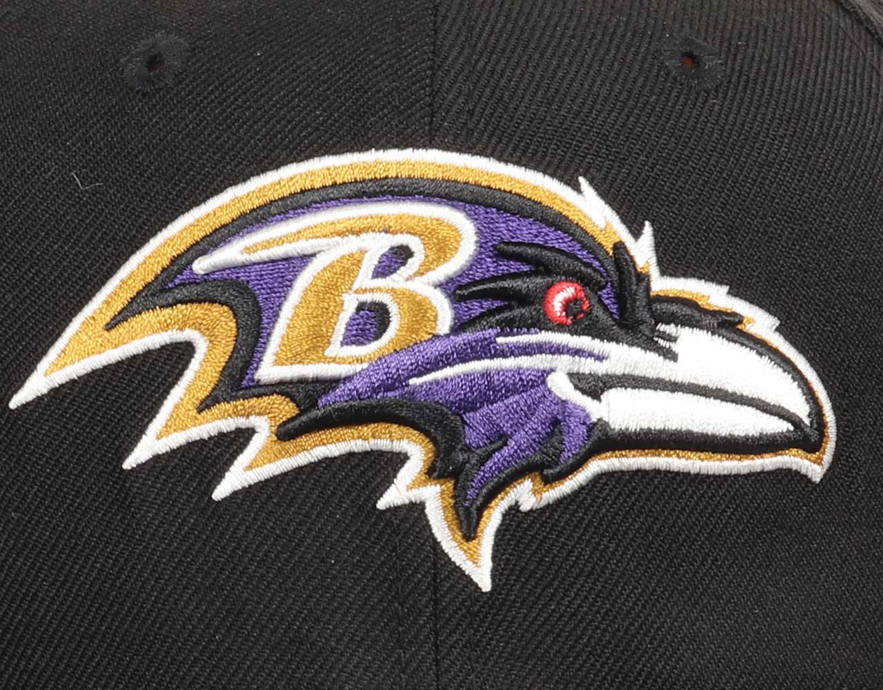 Baltimore Ravens NFL Black 9Fifty Original Fit Snapback Cap New Era
