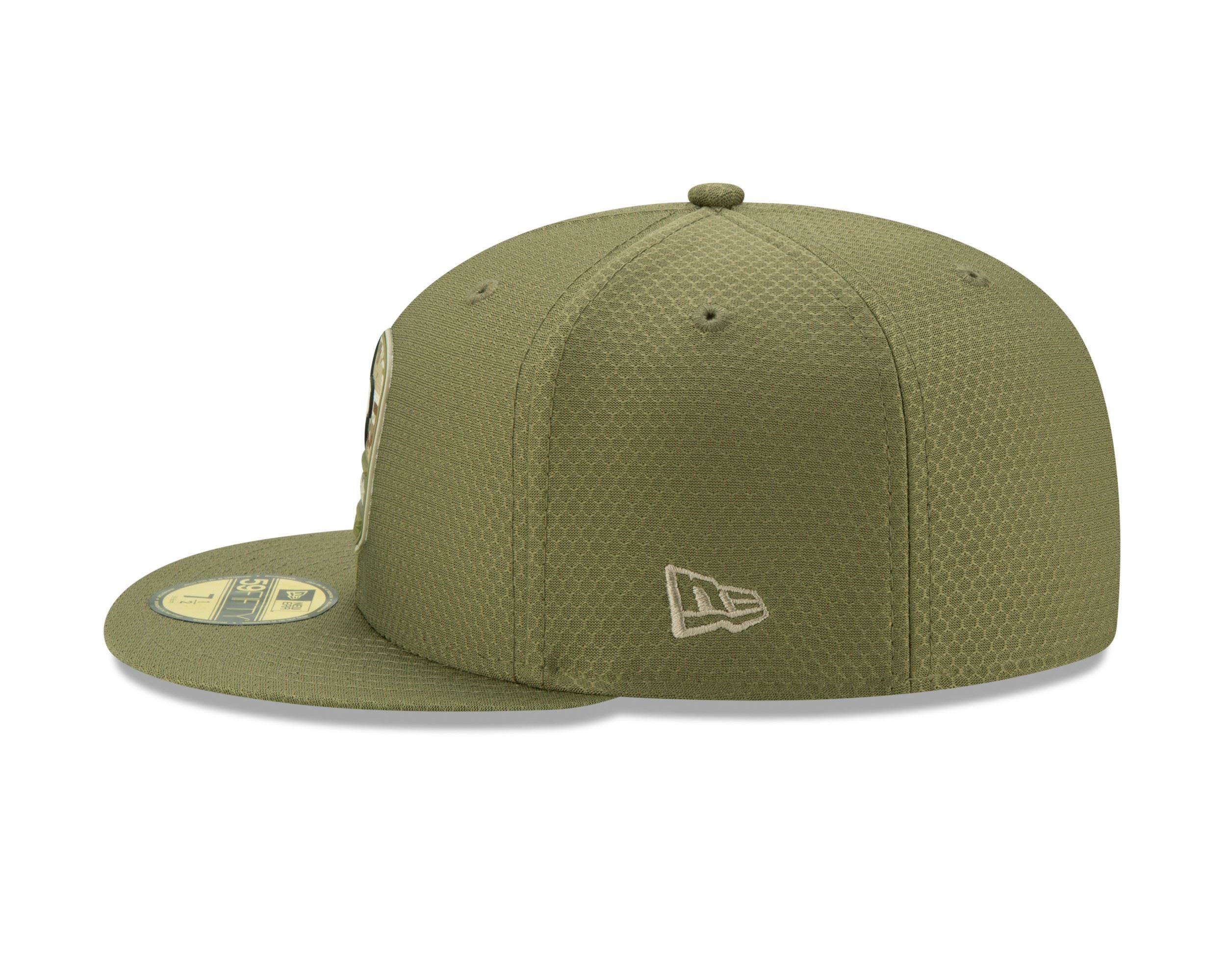 New Orleans Saints On Field 2019 Salute to Service Olive 59Fifty Cap New Era