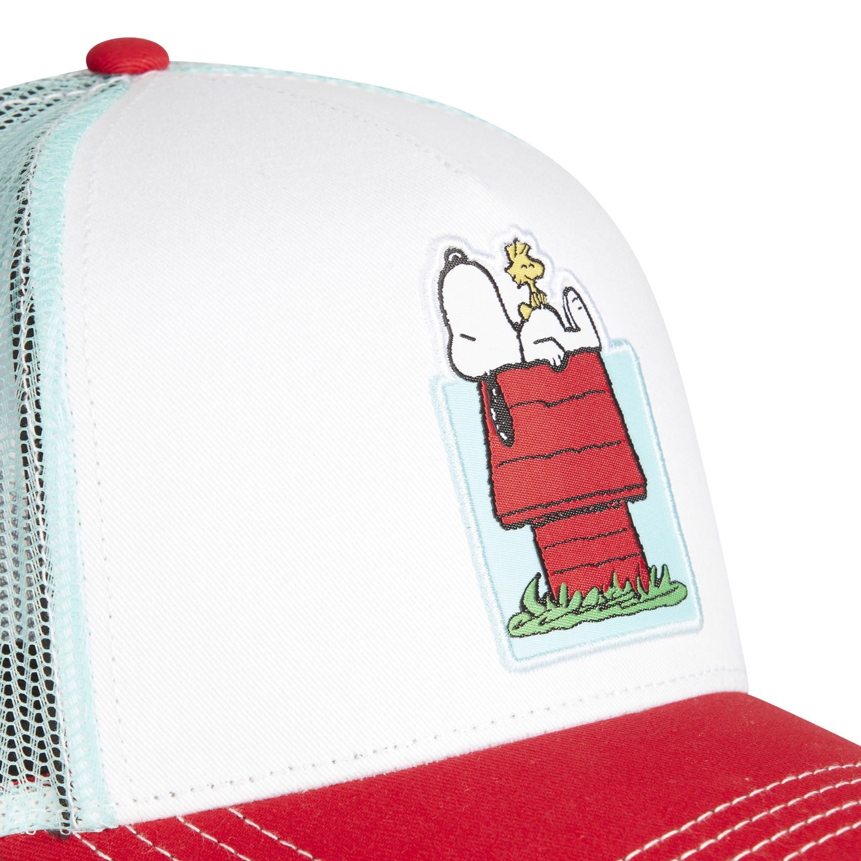 Snoopy The Peanuts White Red Trucker Cap Capslab